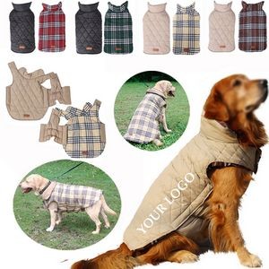 Reversible British Style Plaid Dog Vest 2