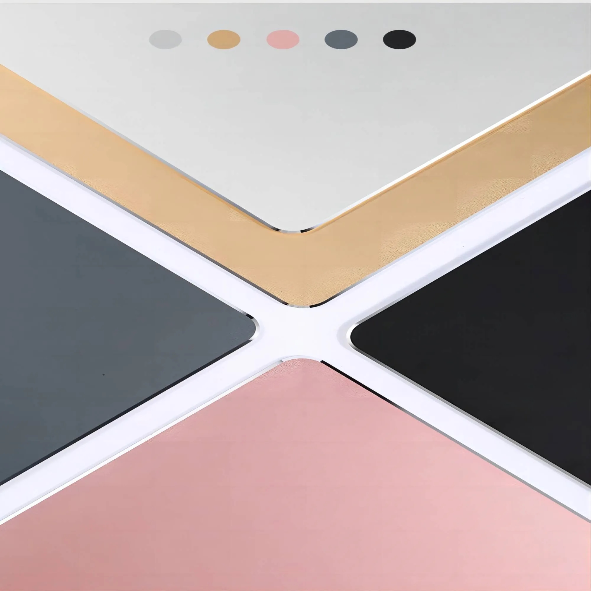 Double-sided Metallic Leather Aluminum Non-slip Mouse Pad 1