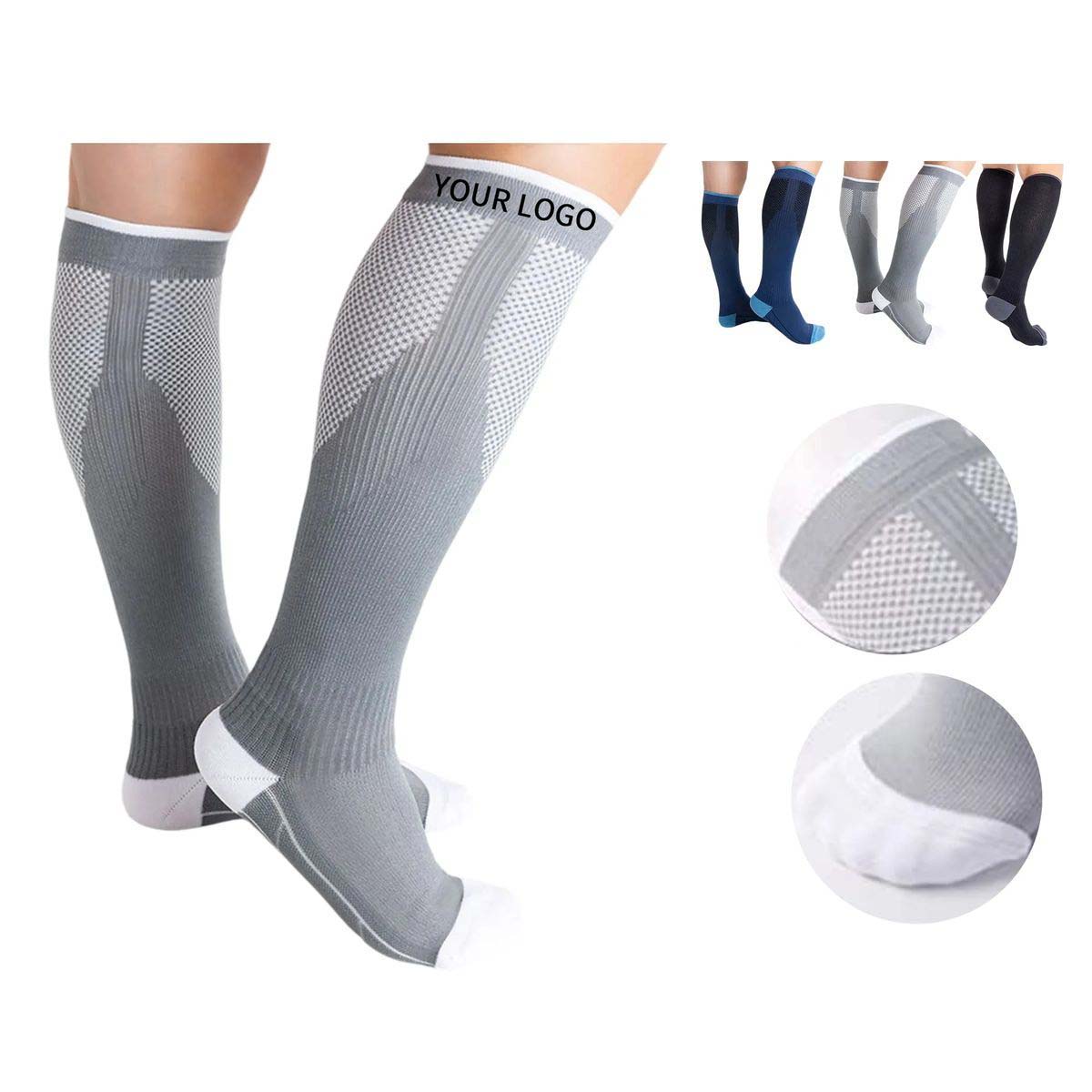 Elastic Soccer Socks with Heel Support 3