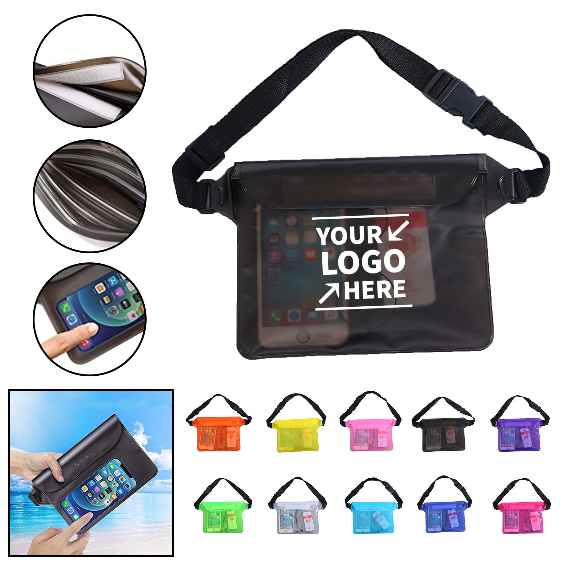 Clear Waterproof PVC Fanny Pack 2