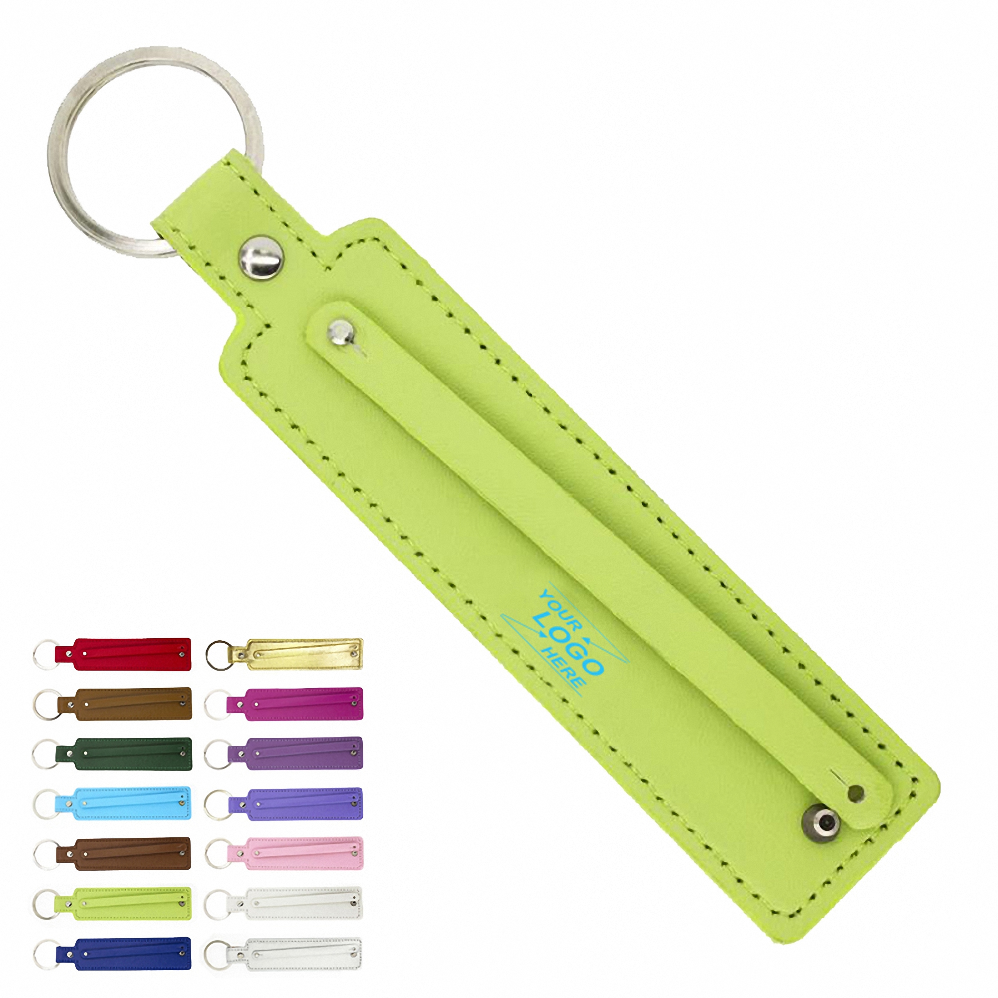 Genuine Leather Keychain for Men and Women