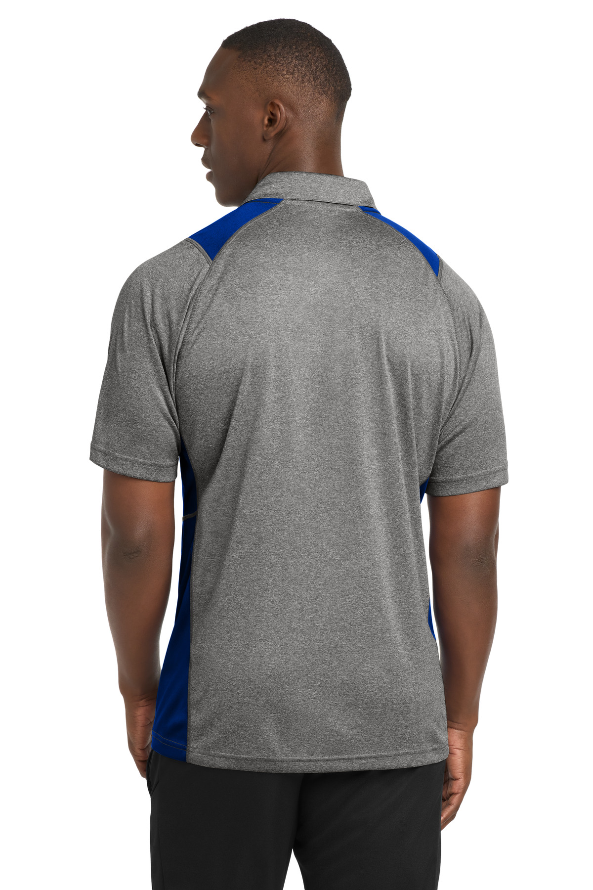Sport-Tek Heather Colorblock Contender Polo. ST665 7