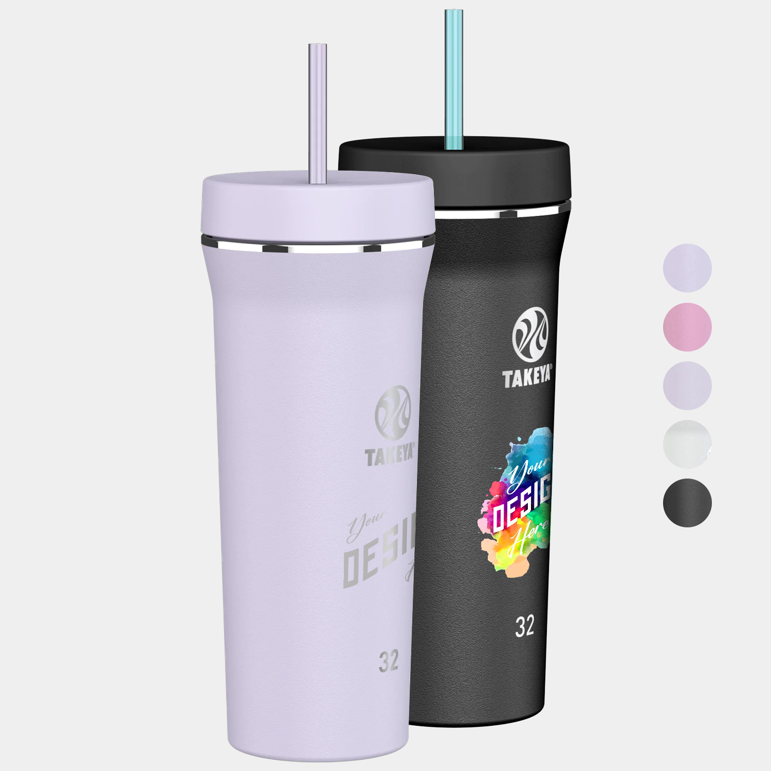 32 oz Takeya® Stainless Steel Insulated Tumbler w/ Straw 2
