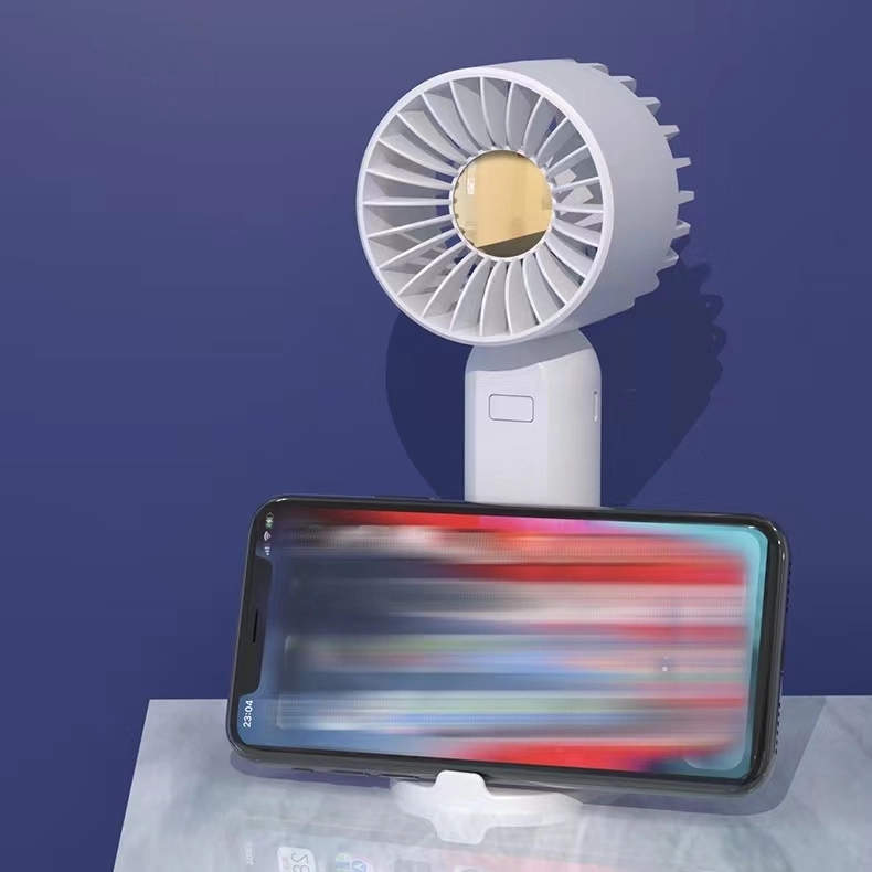 Mini Handheld Fan With Phone Holder Base 2