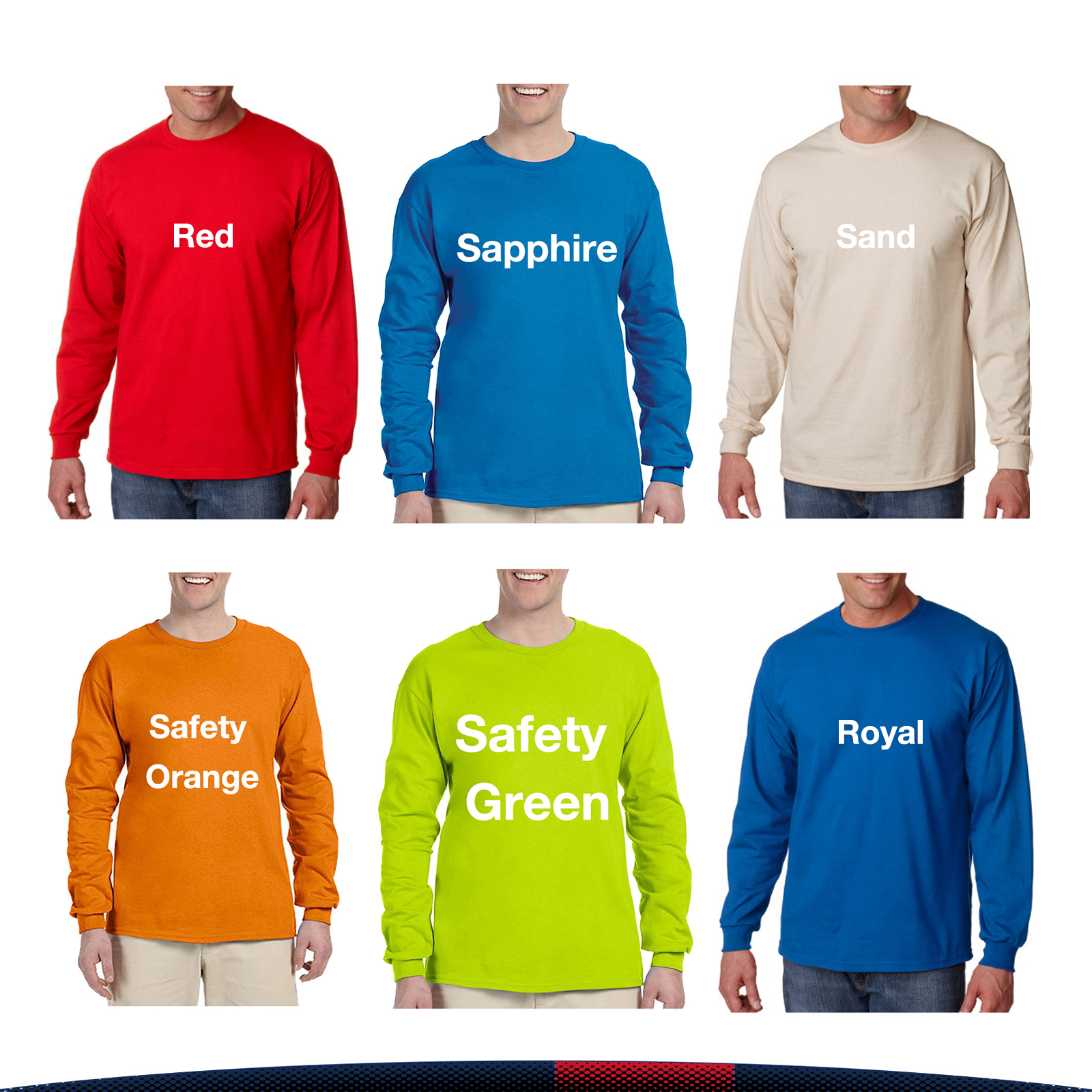 Gildan® 100% Cotton Long Sleeve T-shirts 7