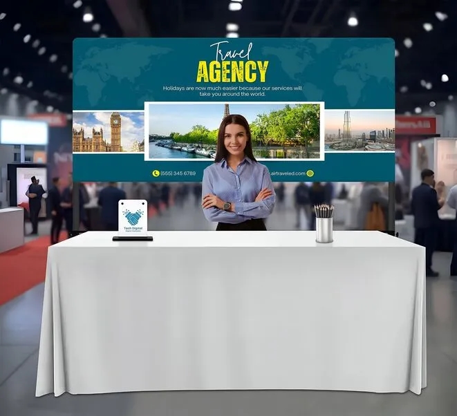 Table Top Banner -Back Wall Display Package(6.07ft x 5.41ft) 7
