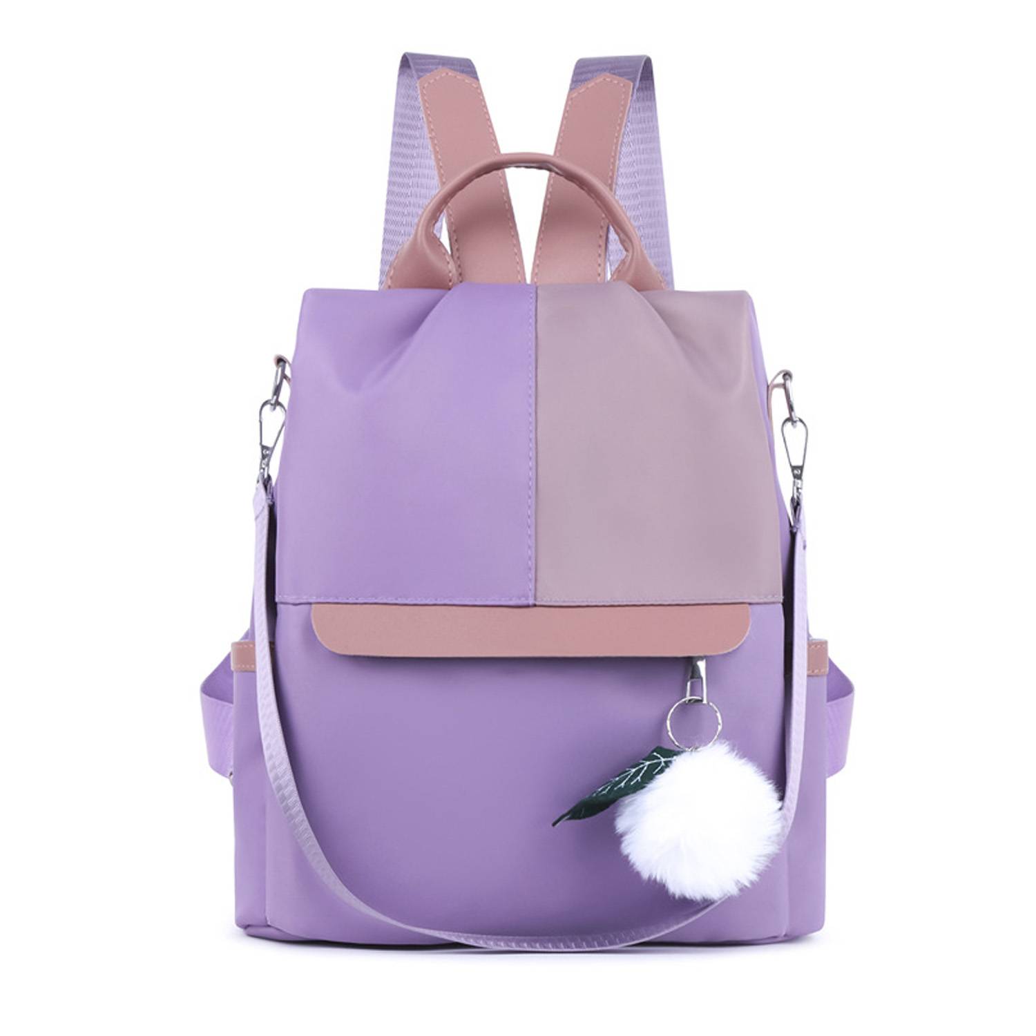 Oxford Patchwork Satchel Backpack 2