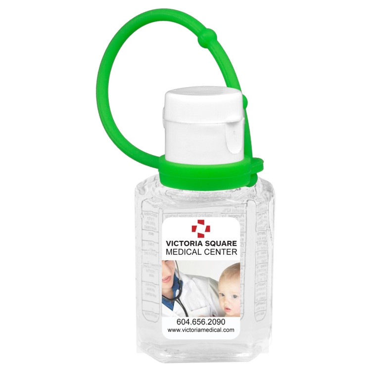 "SanPal Connect" 1.0 oz Compact Hand Sanitizer Antibacterial Gel in Flip-Top Squeeze Bottle with Col 3