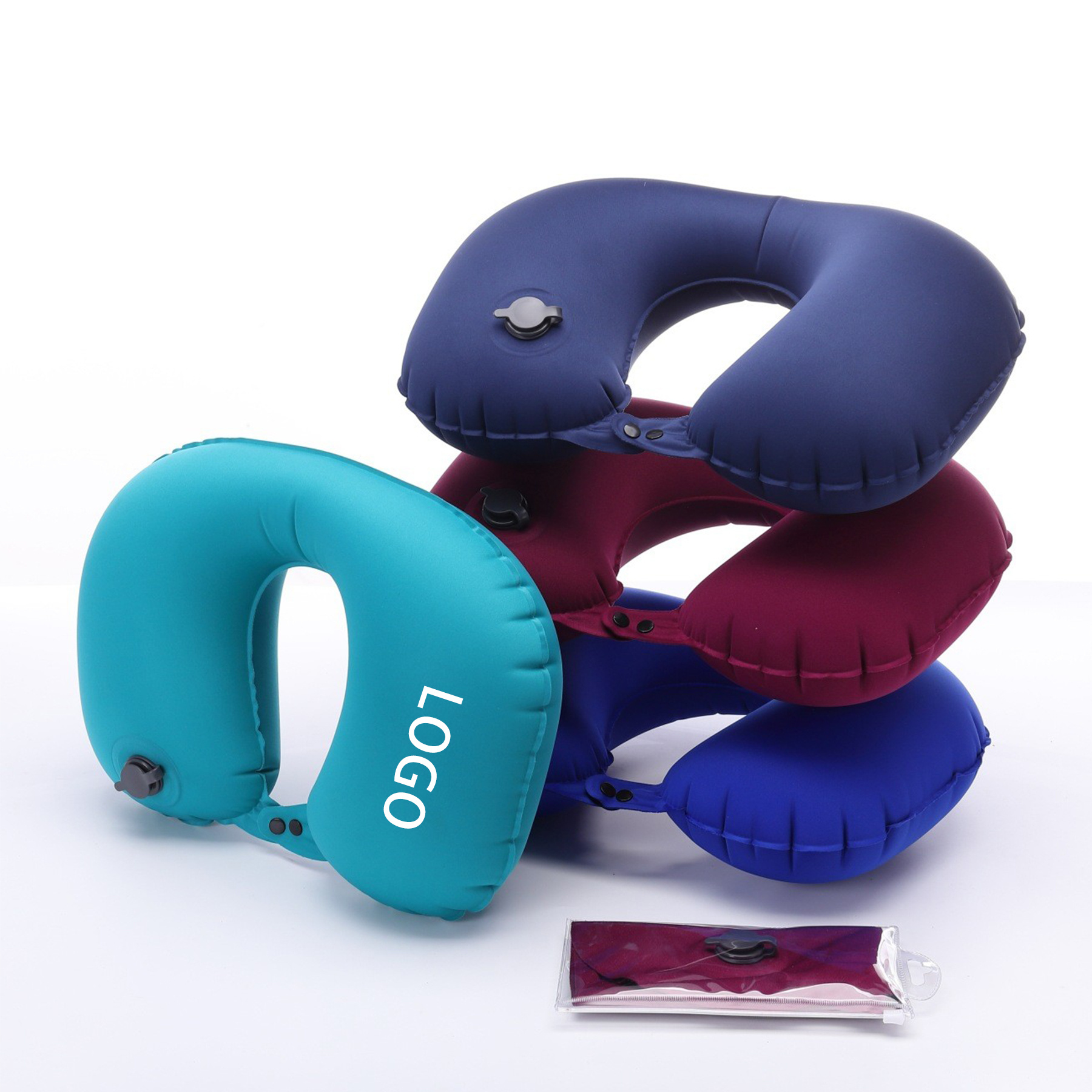 TPU material U Shaped Inflatable Throw Pillow 2
