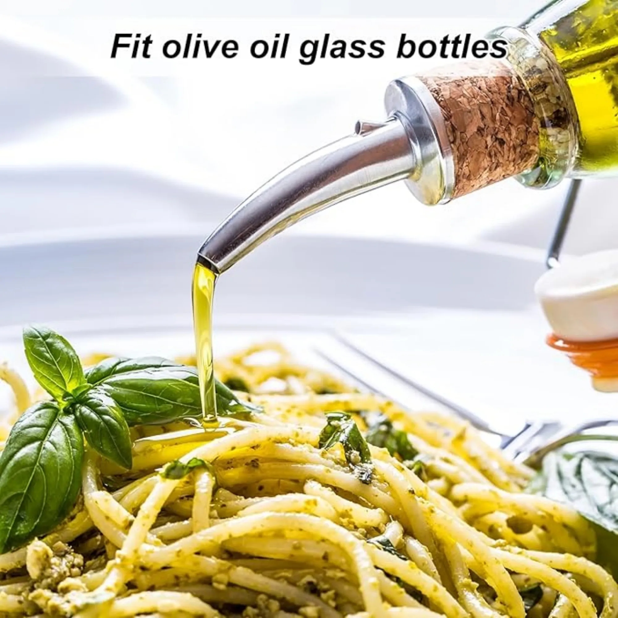 MOQ Stainless Steel Auto Flip Bottle Pourers With Wood Cap 7