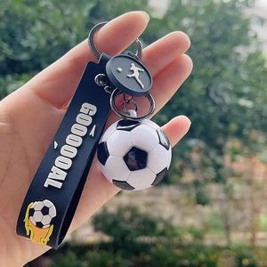 Stylish World Cup 3D Football PVC Keychain Key Ring 14