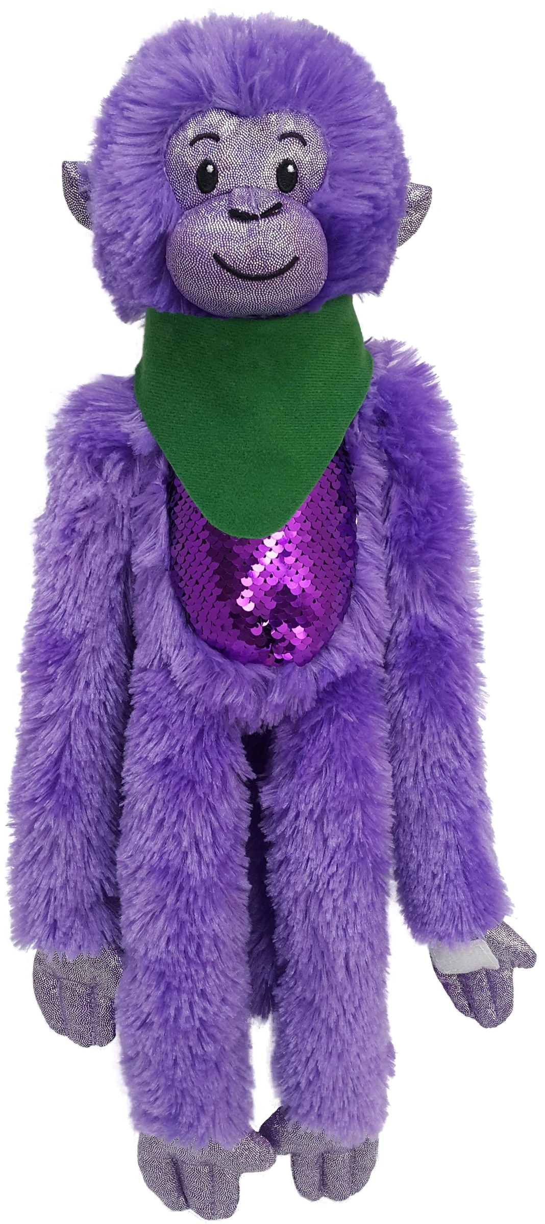 21" Purple Spider Monkey with Sequins 13