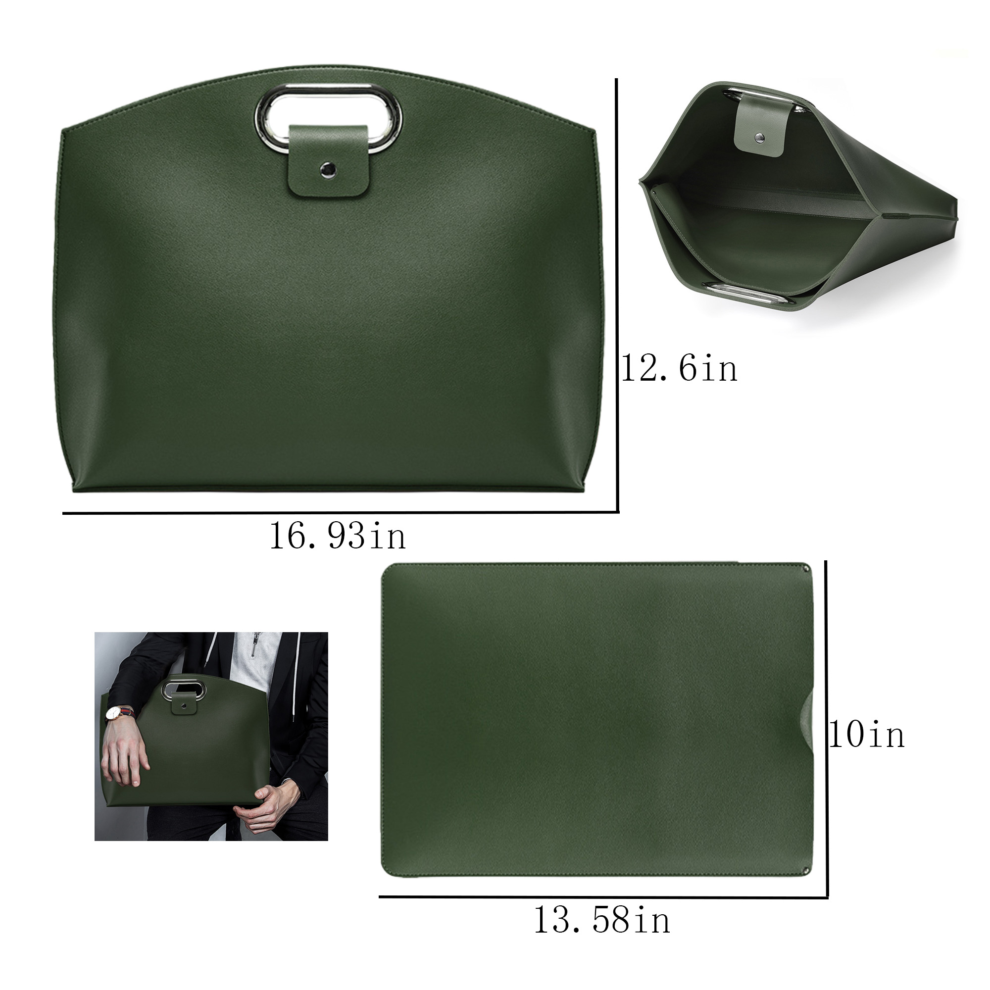 Convenient Laptop Tote Bag With Liner MOQ50 8