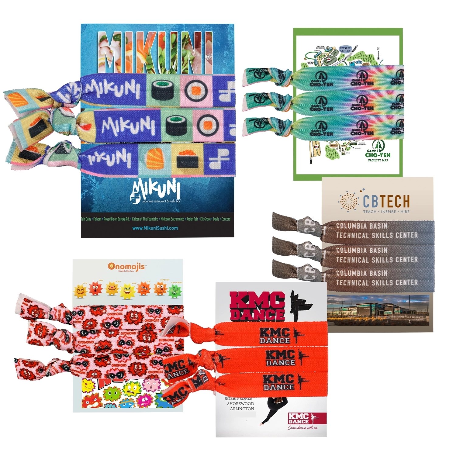 STRETCHY FULL COLOR HAIR TIES