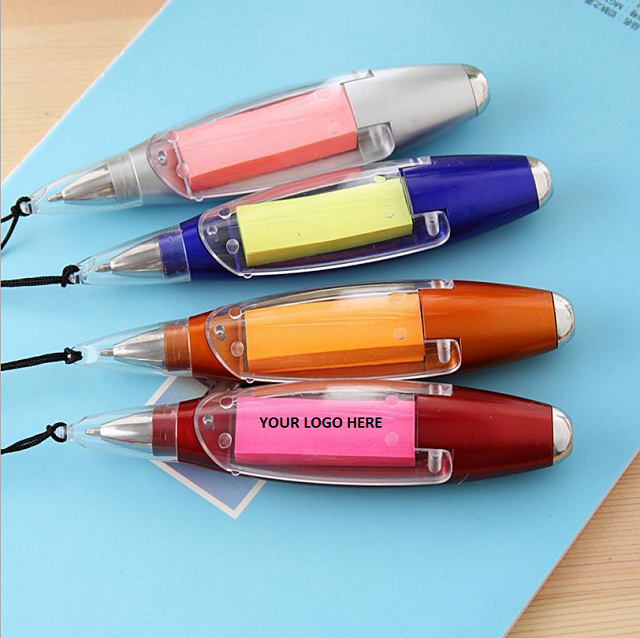 Plastic Ball Pen with Sticky Note 1