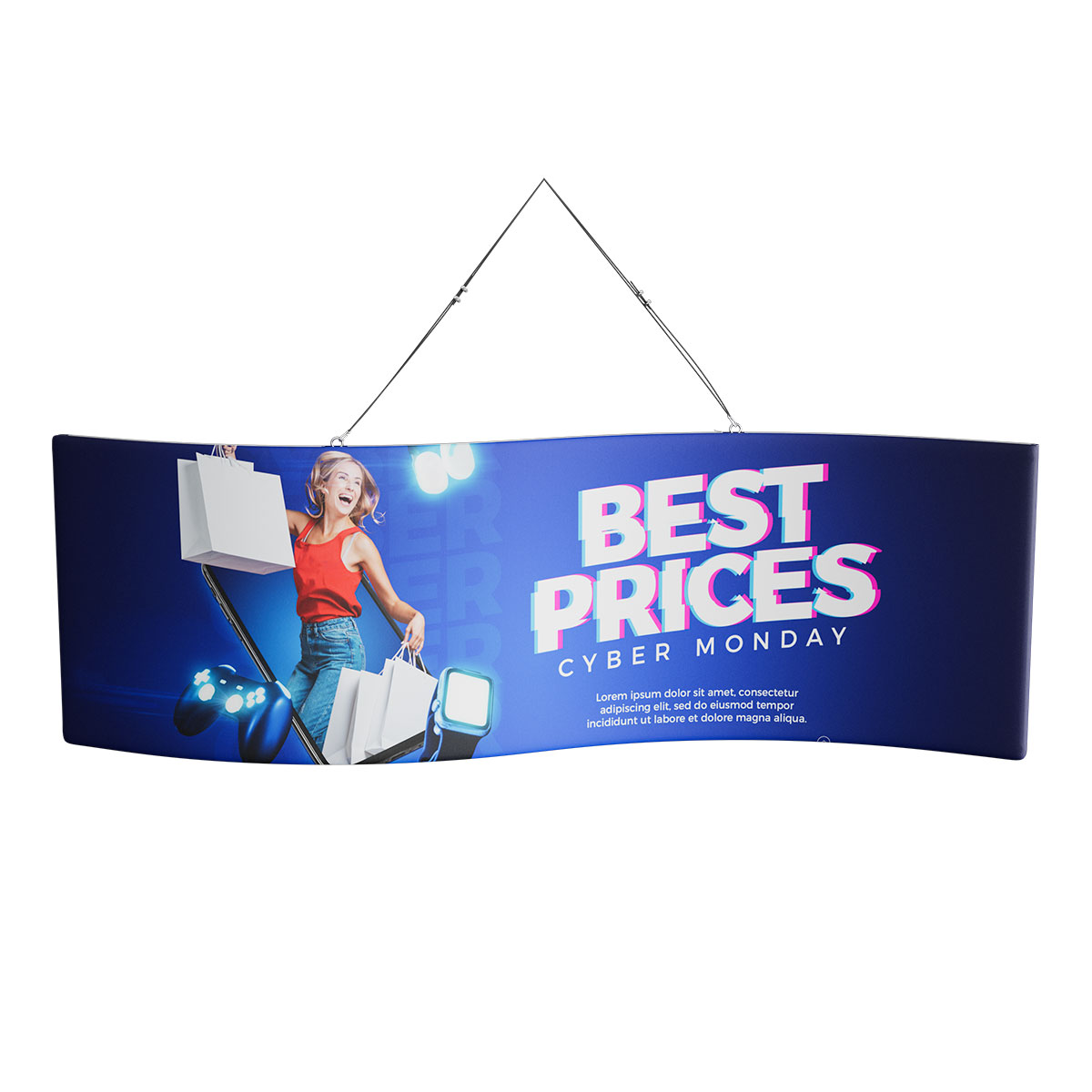 8ft S-Curved Hanging Banner Kit 5
