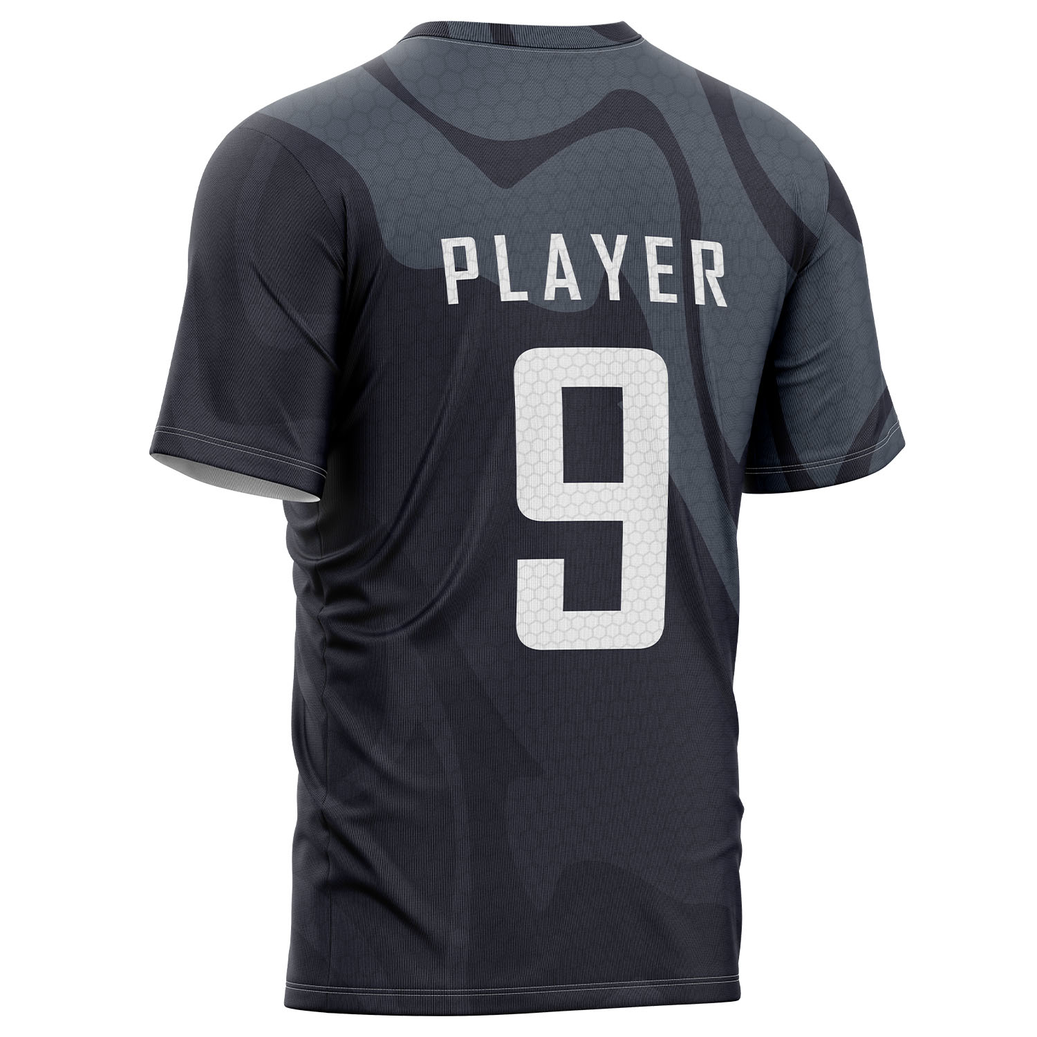 Unisex 160 GSM Football Mesh Performance Sublimation Short Sleeve T-shirt 3