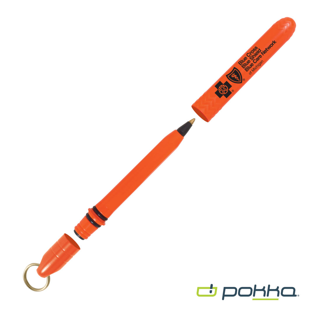 Pokka® Pocket Pen w/Dock & Gold Keyring 28