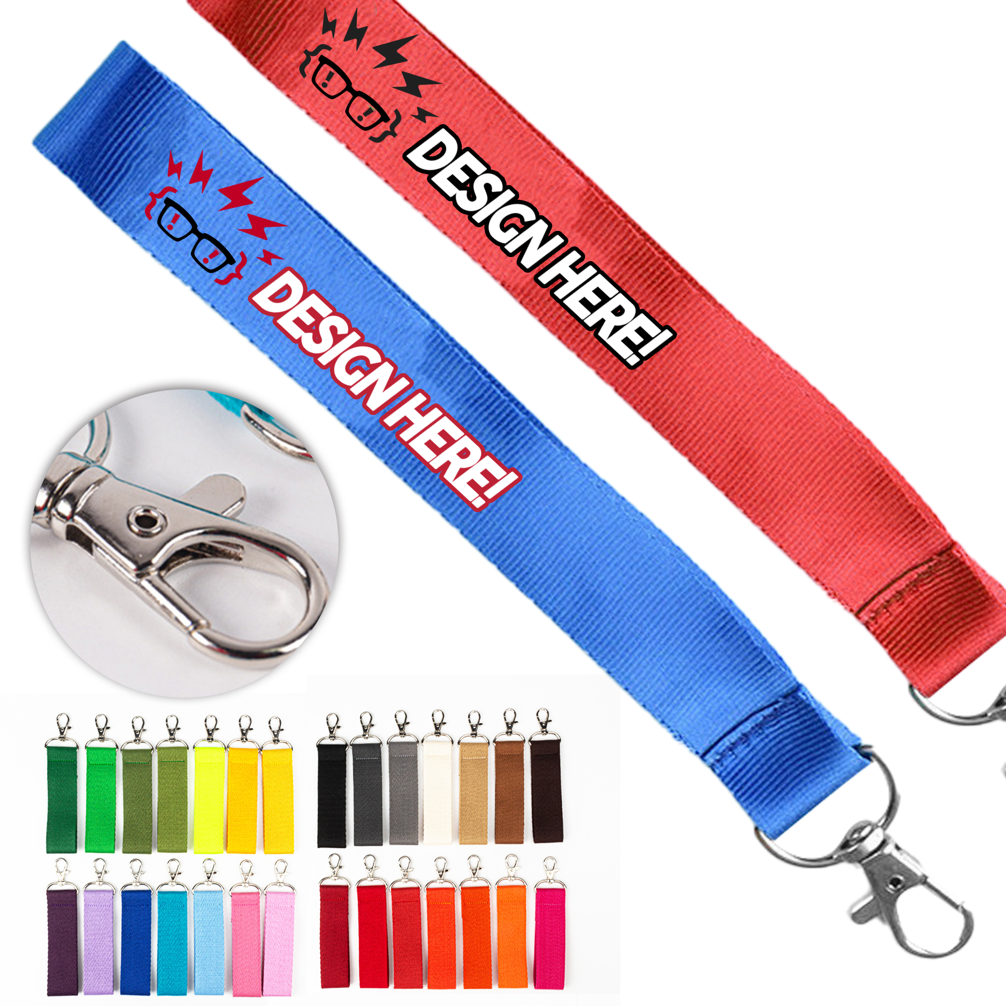 Polyester Lanyard Keychain 3