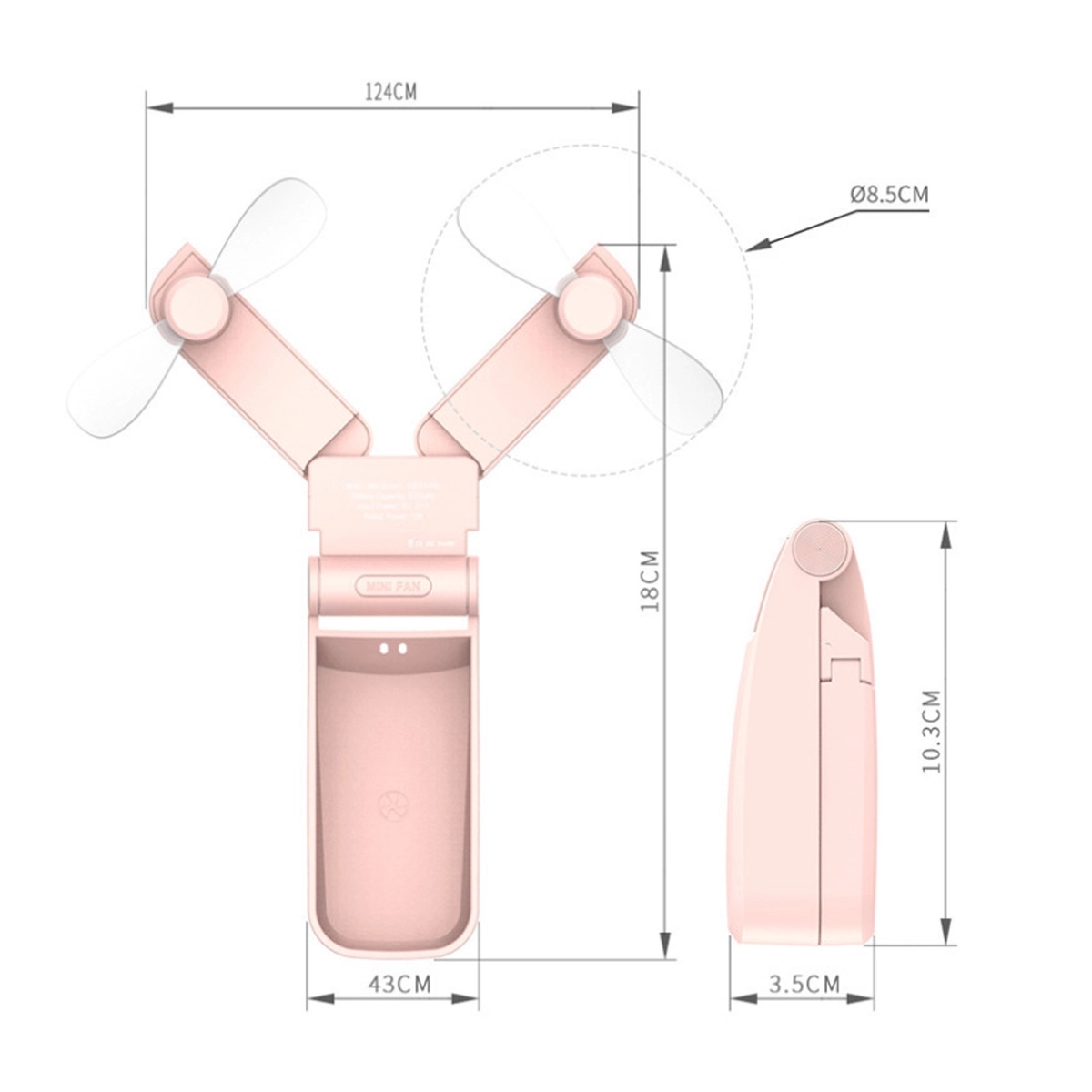 Mini Fan Handheld Usb 5
