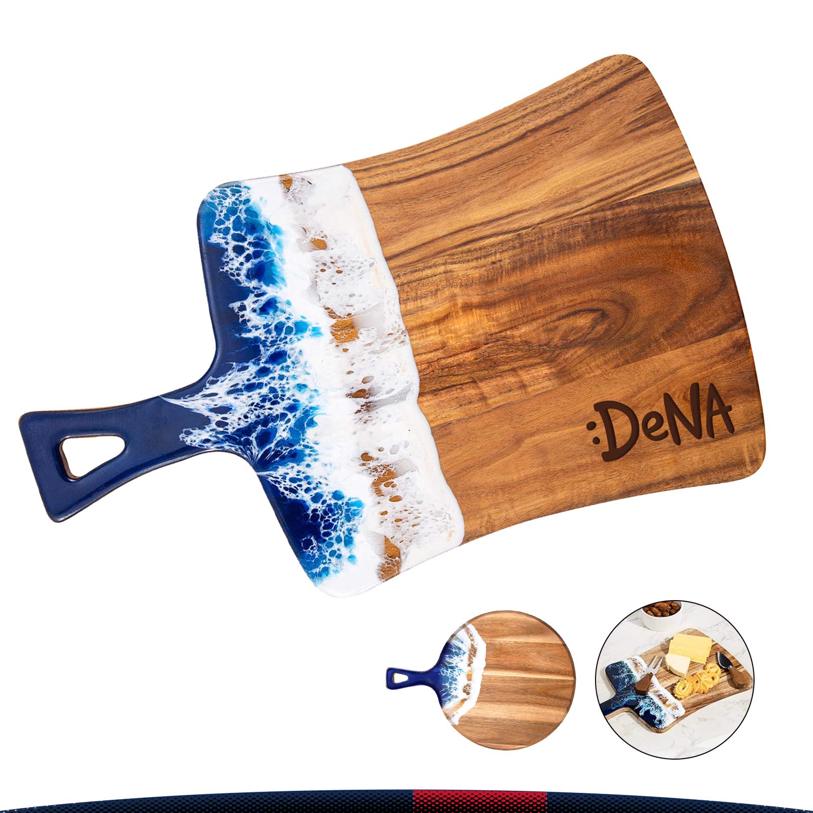 Lureth Ocean Resin-Wood Cutting Board 4