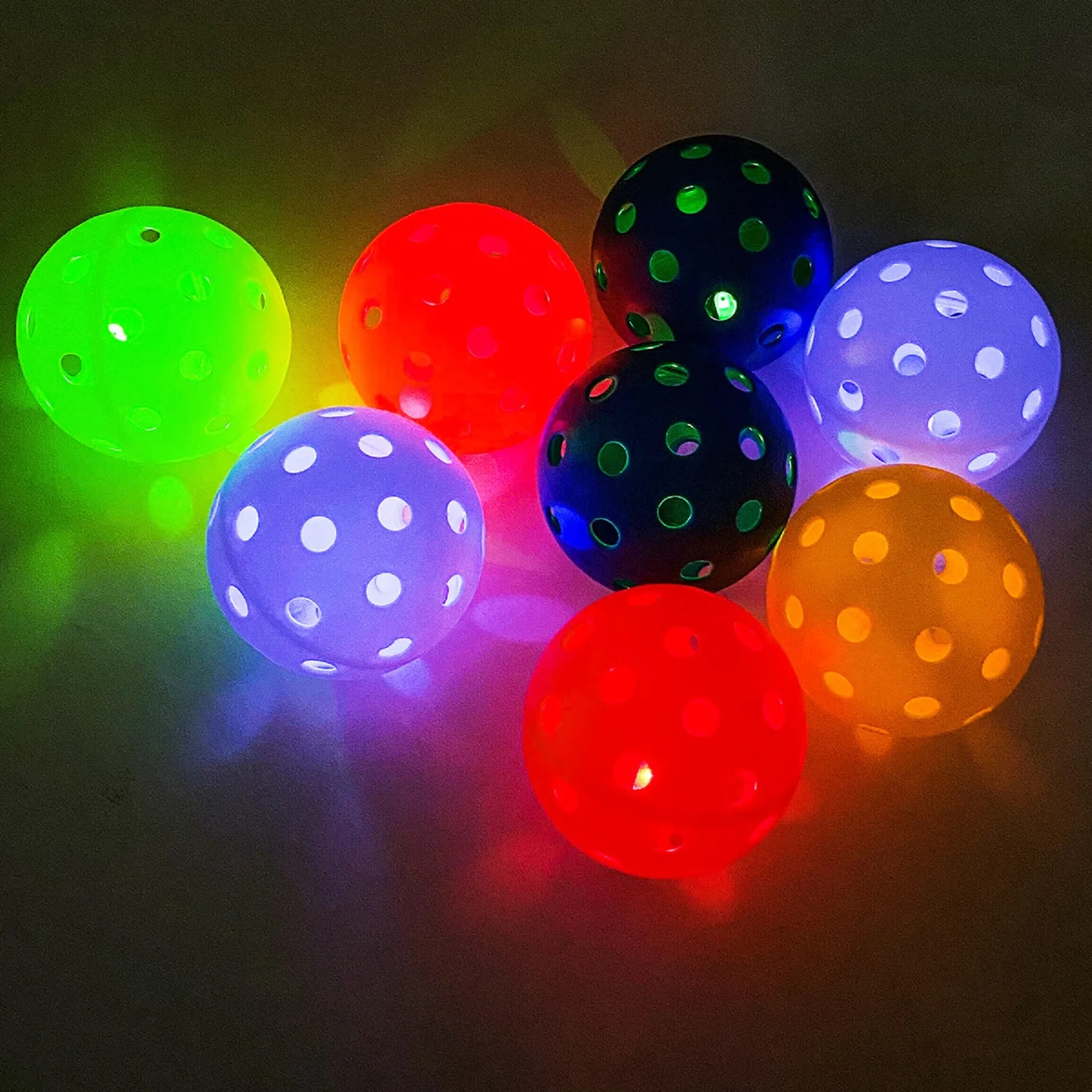 40 Holes Led Light Up Pickle-ball 9