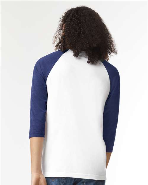 Unisex CVC Three-Quarter Sleeve Tee - 2003CVC 56