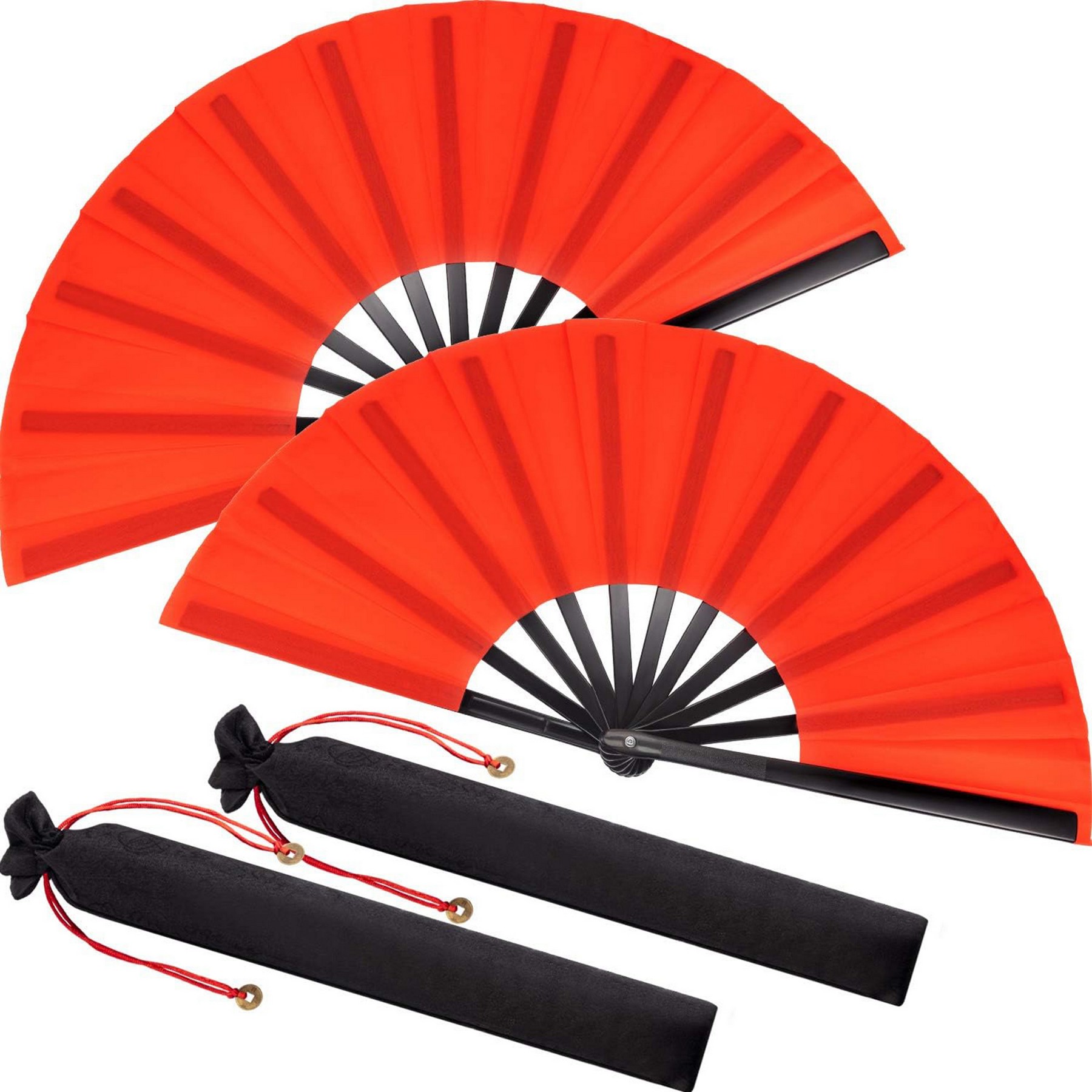 Large Folding Hand Fans 2