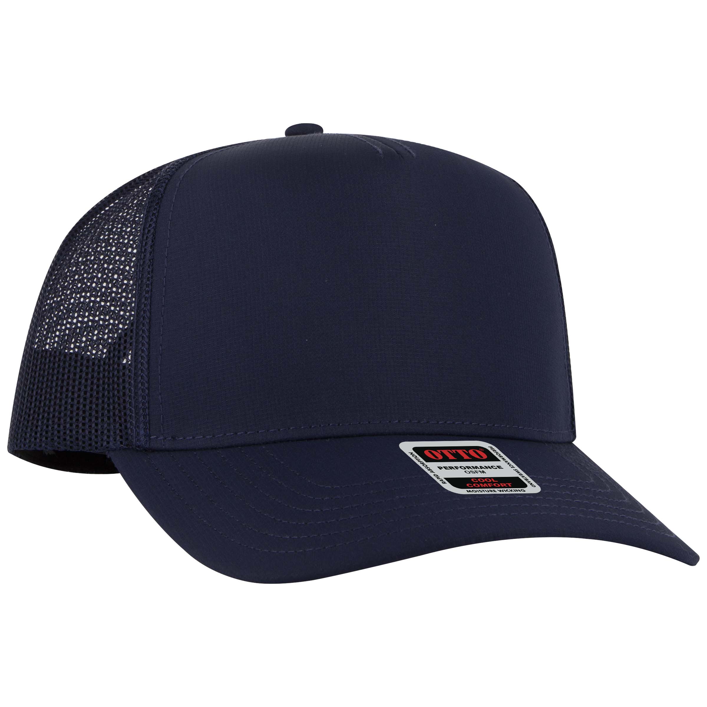 OTTO CAP® 5 Panel Mid Profile Mesh Back Trucker Hat 4