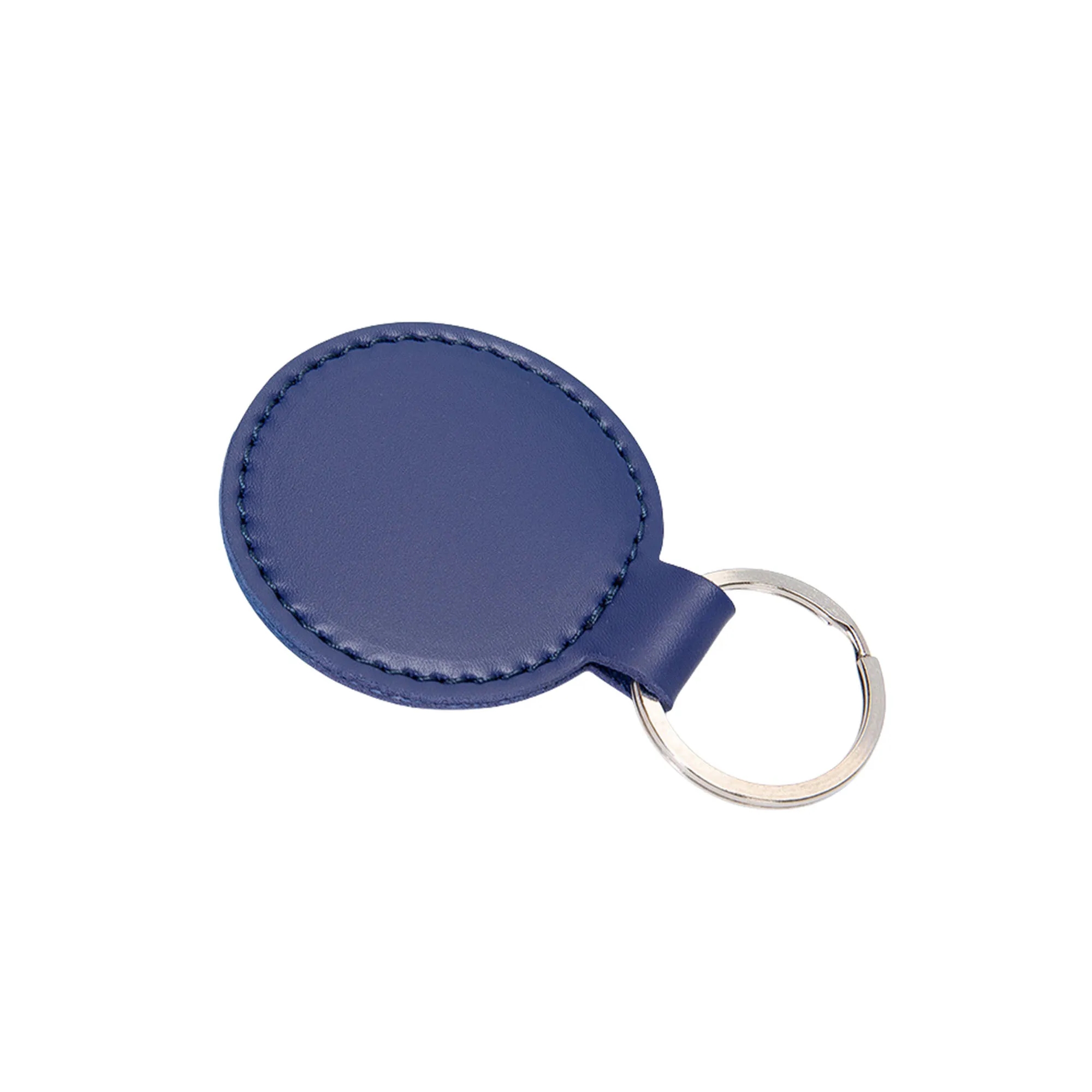 PU Leather Round Style Keychain 3
