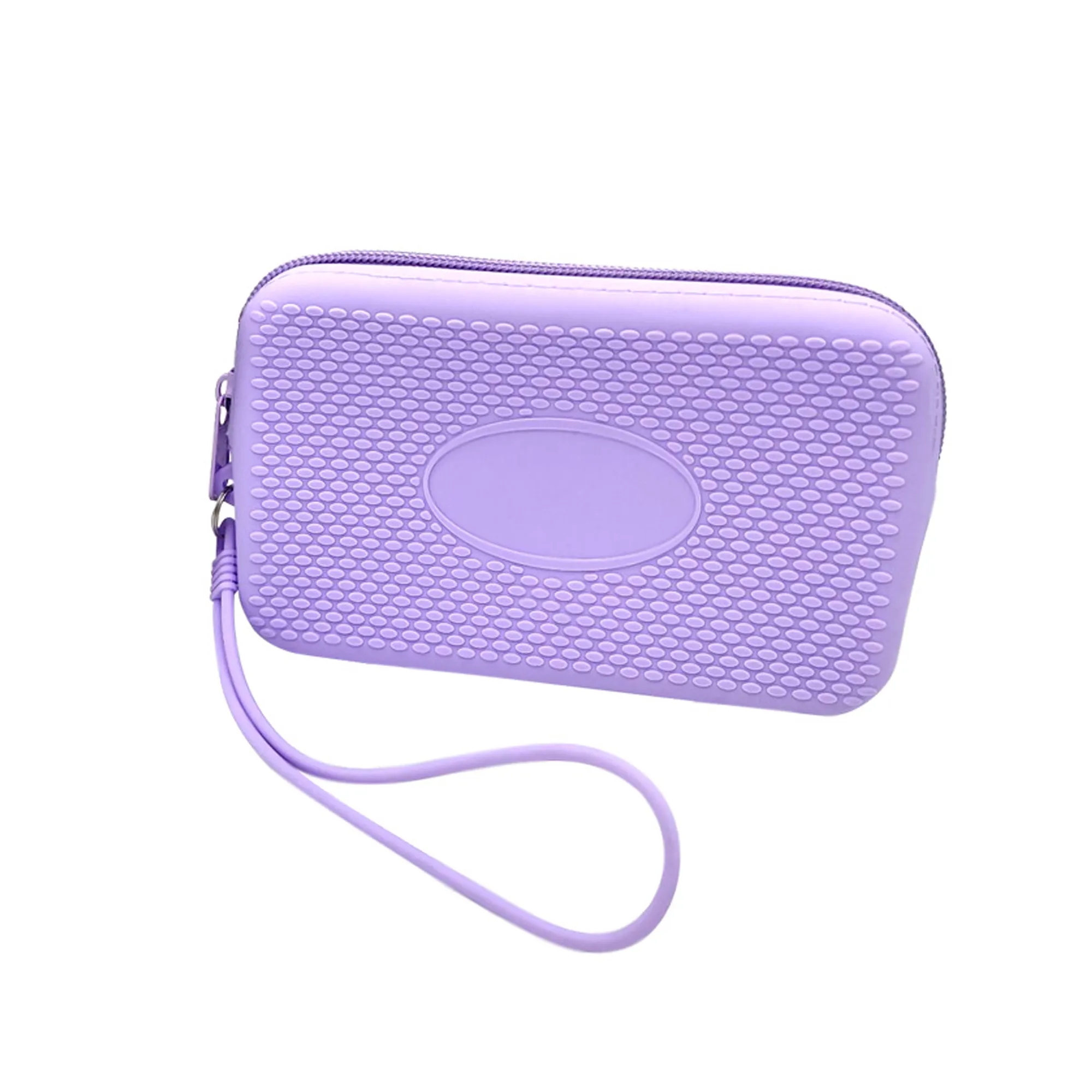 Portable Wristlet Keychain Wallet With Zipper 6