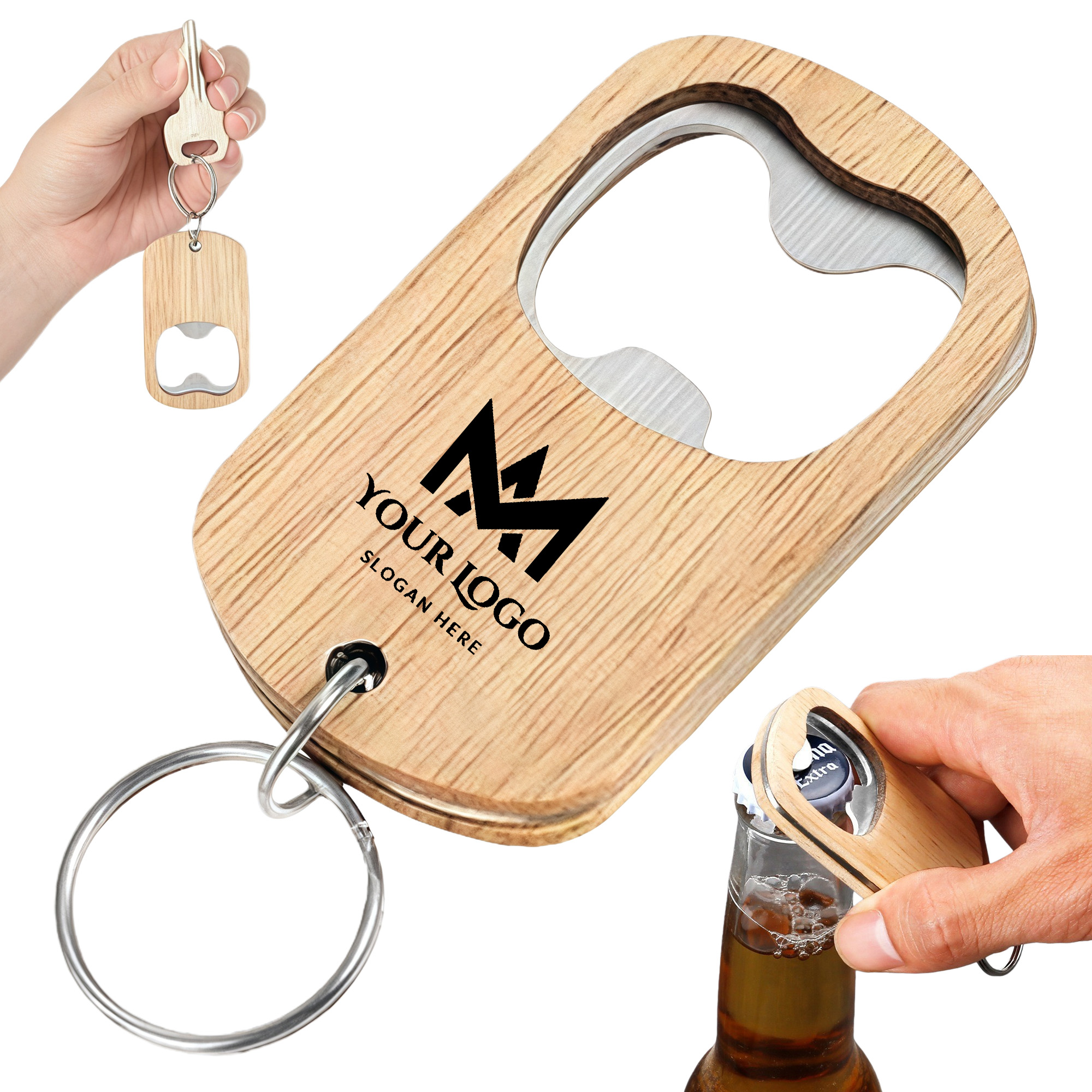 Durable Wood Keychain Opener 2