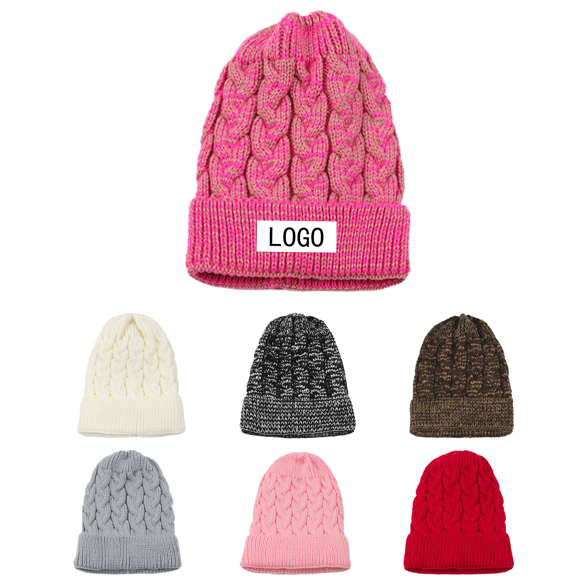 Twist Knitted Colorful Hats For Men And Women 2