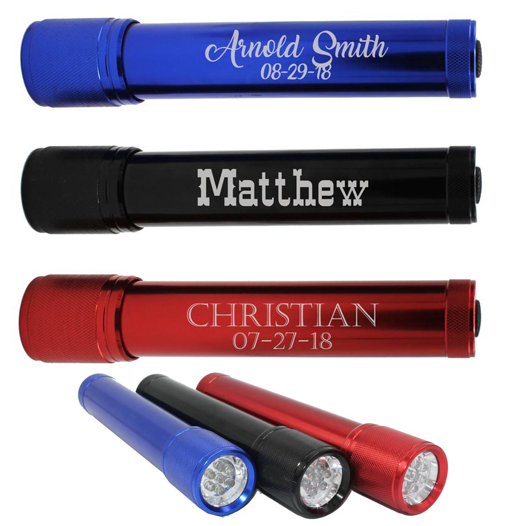 7.87" Aluminum 7-LED Flashlights
