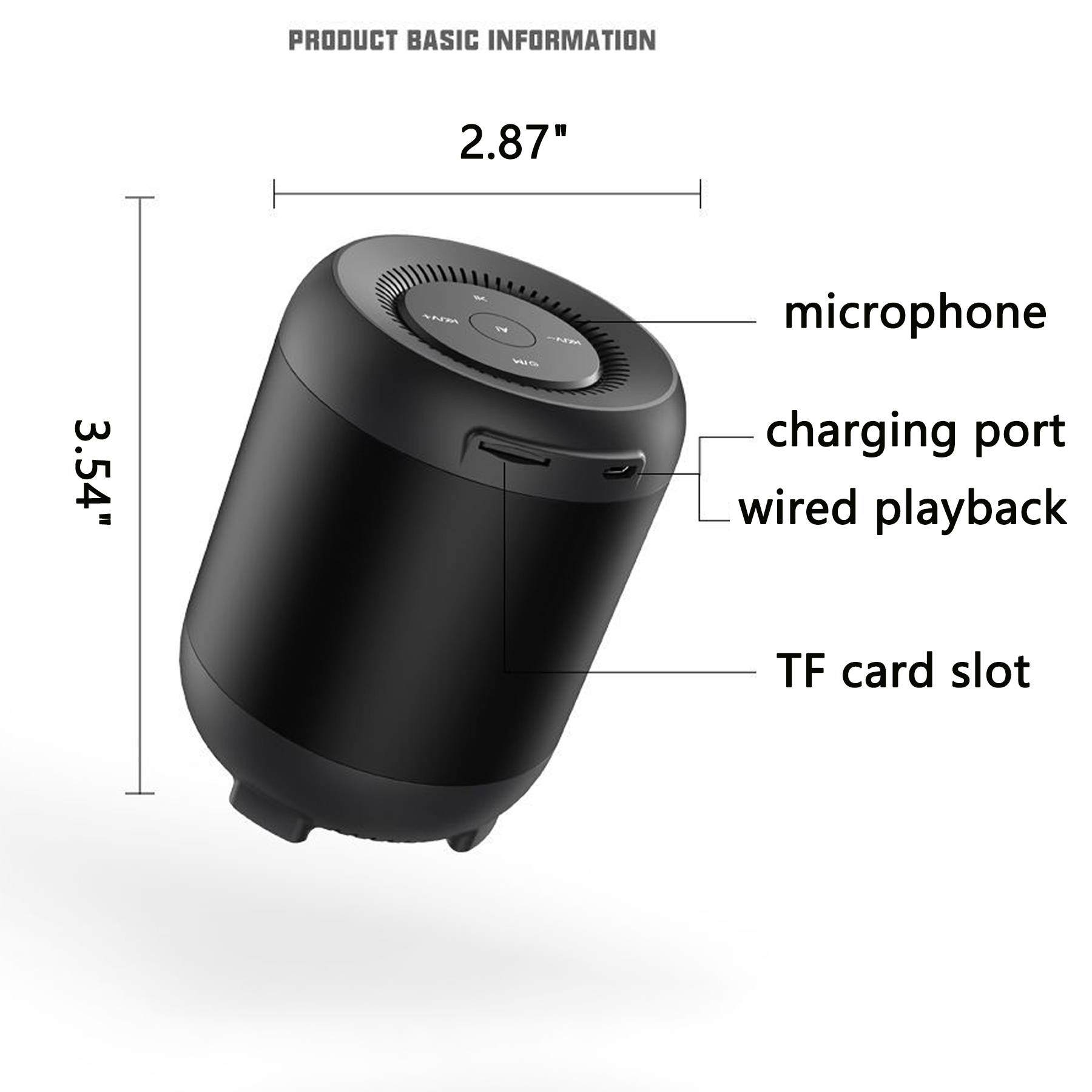 AI Intelligent Artificial Voice Control Bluetooth Speaker 2