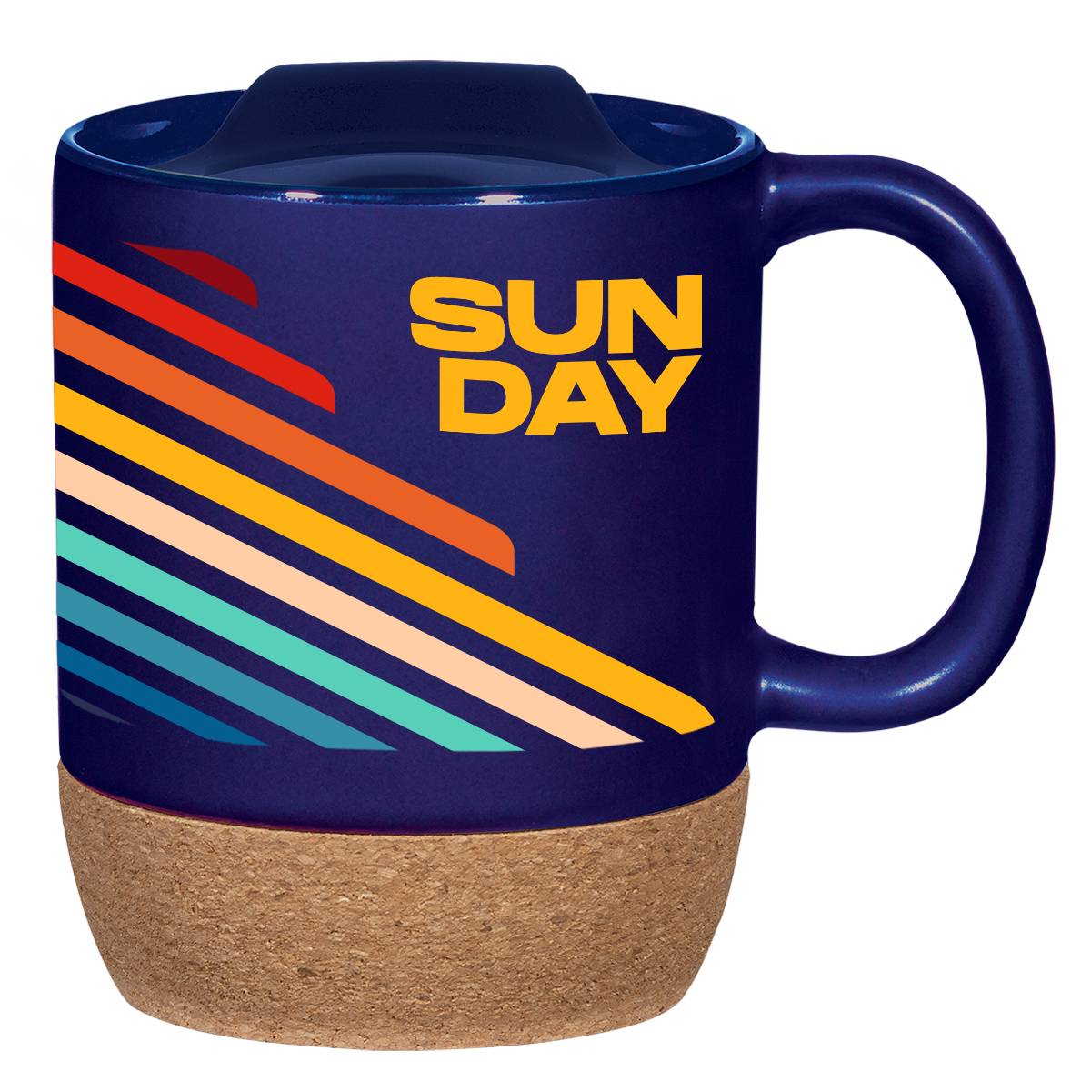14 Oz. Full Color Cork Base Ceramic Mug 11