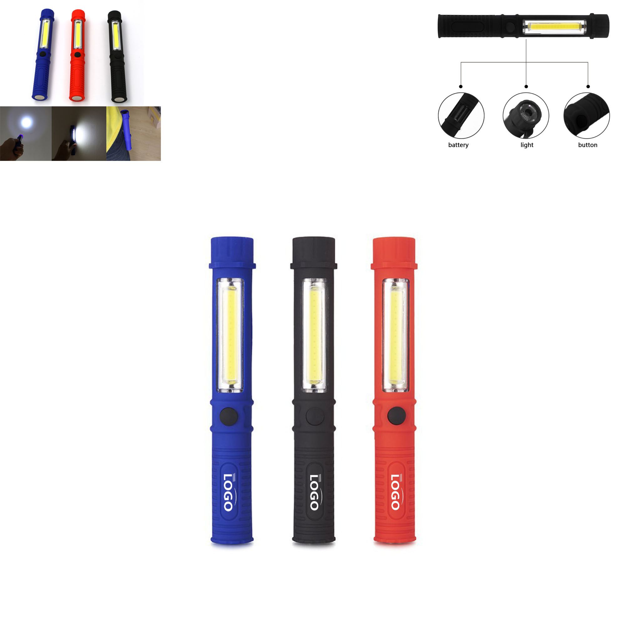 LED Mini Portable Work Light Flashlight 2