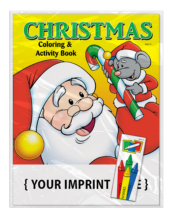 COLORING SET - Christmas Coloring Book Fun Pack 4