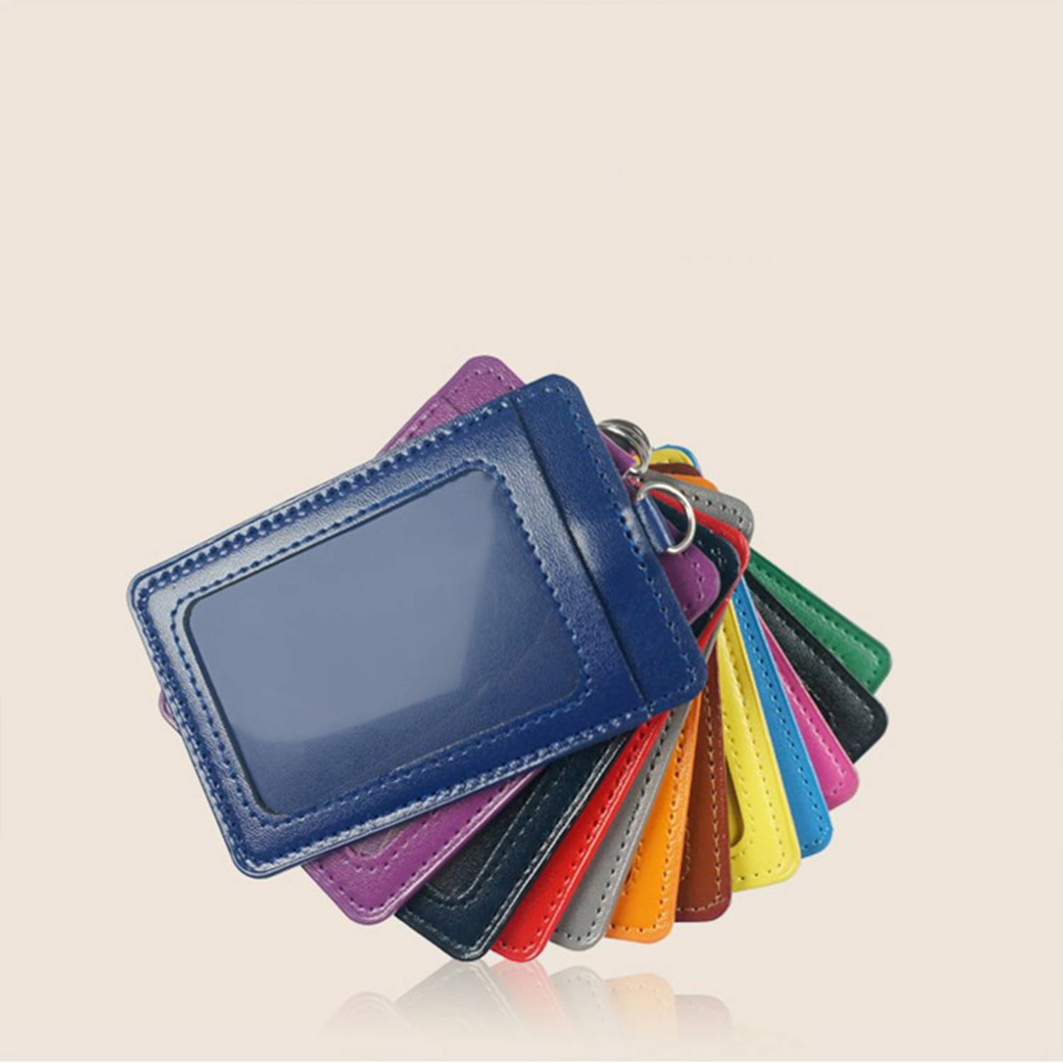 PU Leather ID Badge Holder 4