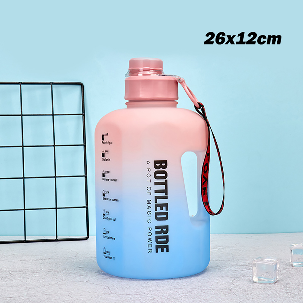 2.2L Large Frosted Sports Water Bottle 1