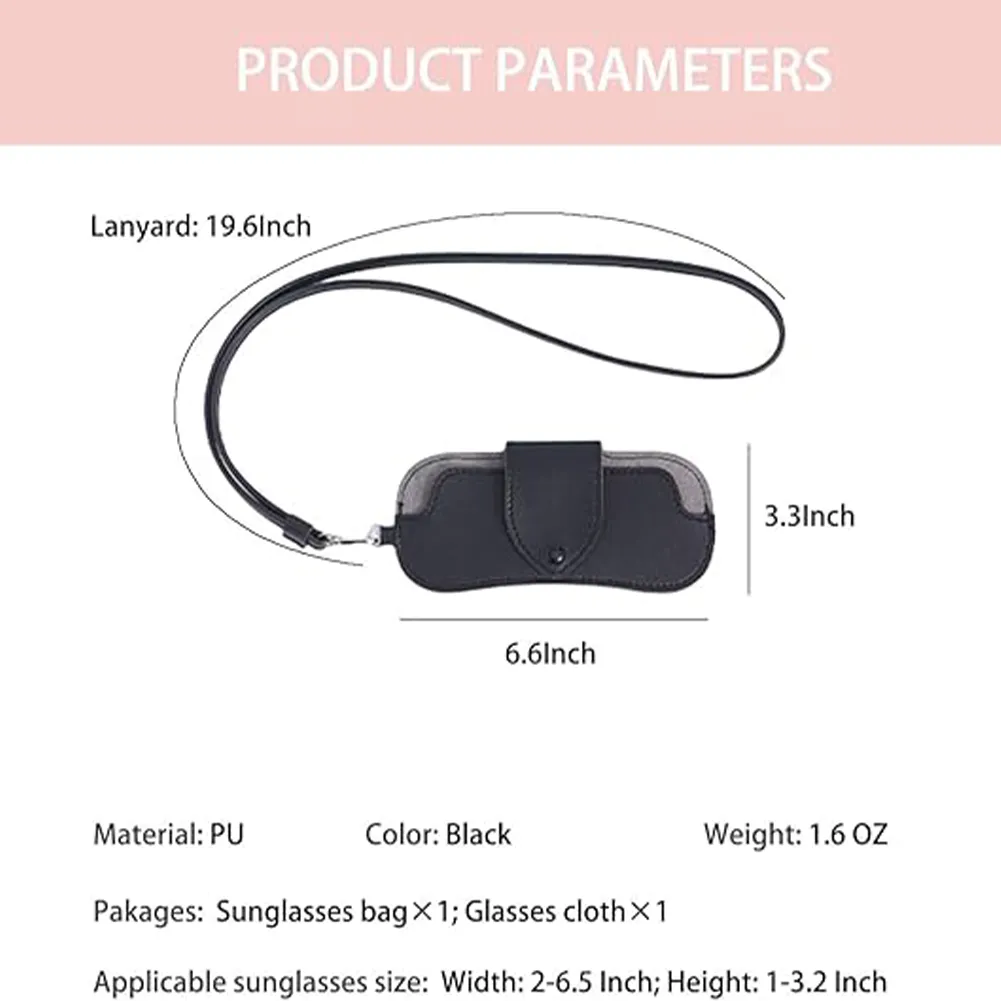Neck-Hanging Glasses Storage Pouch 4