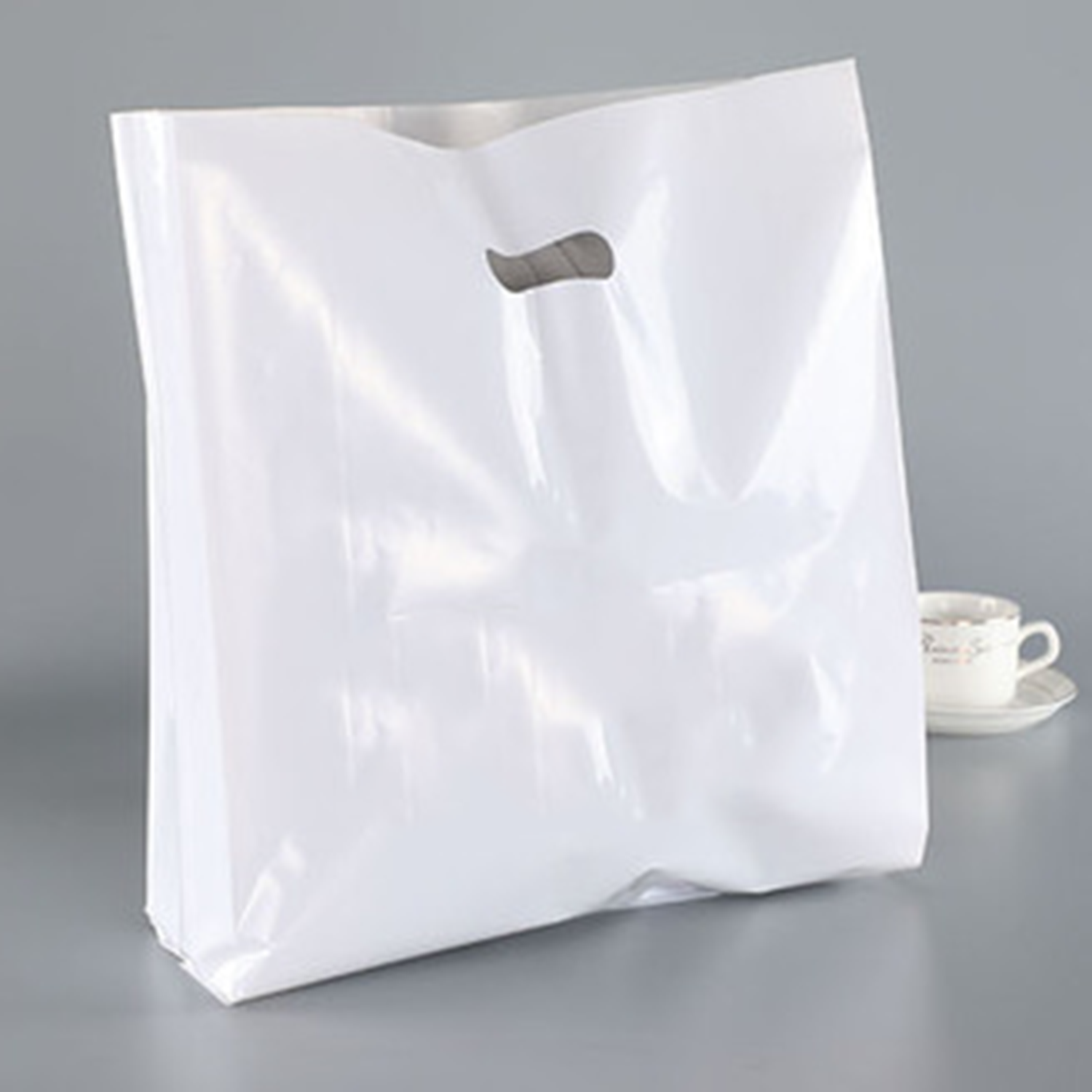Die Cut Fold-Over Reinforced Plastic Bag 2