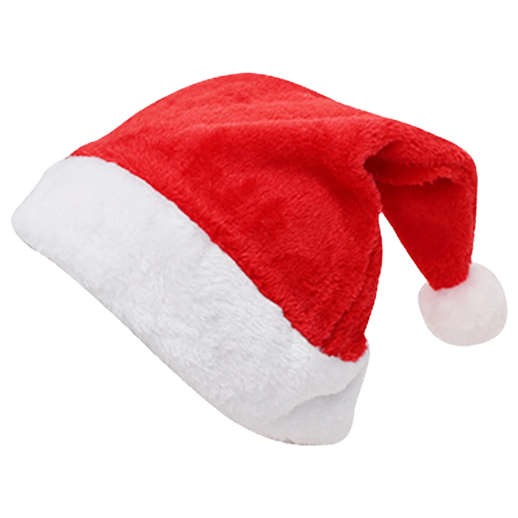 Christmas Santa Hat Colorful Adult Embroidered 1