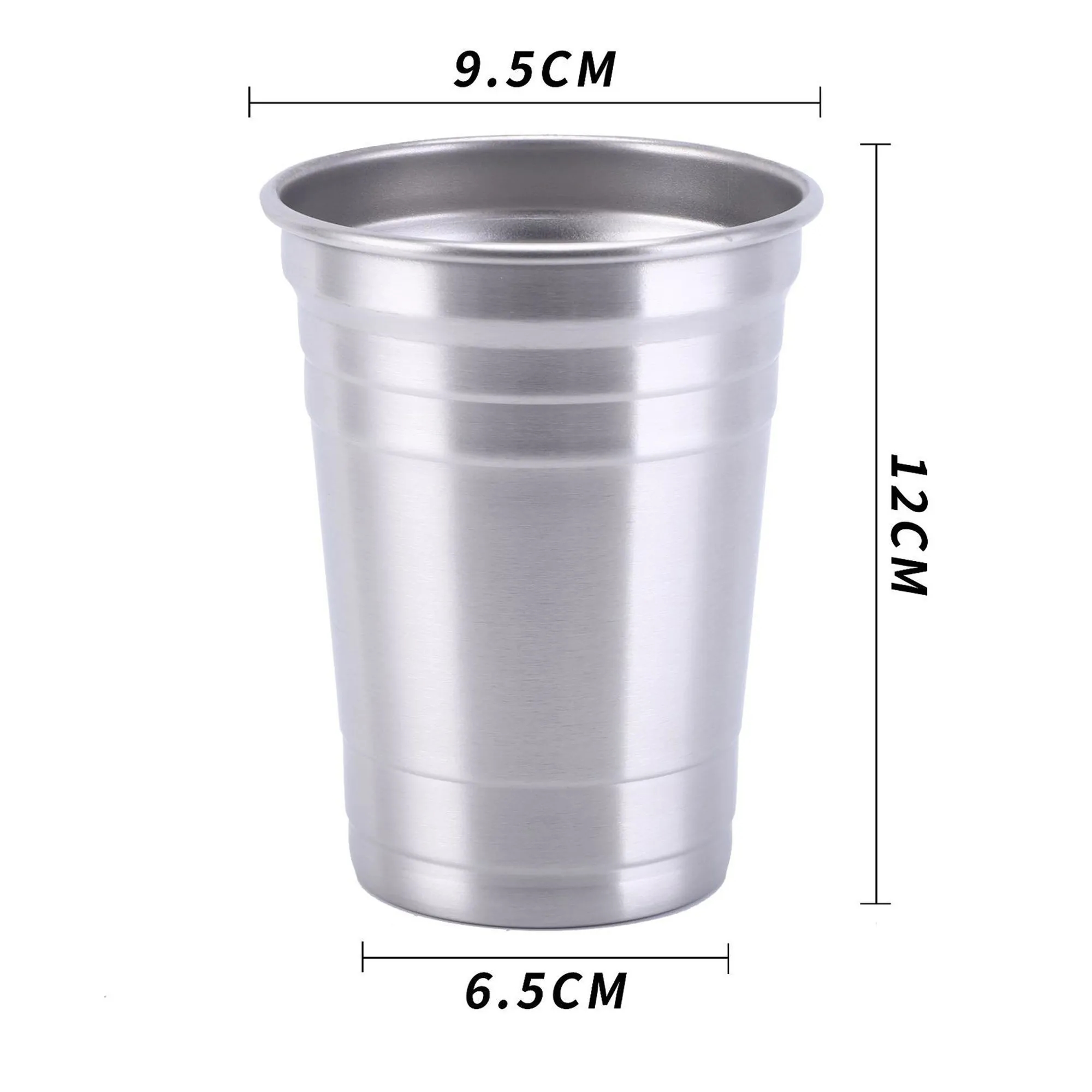 18 oz Stainless Steel Metal Cup 2