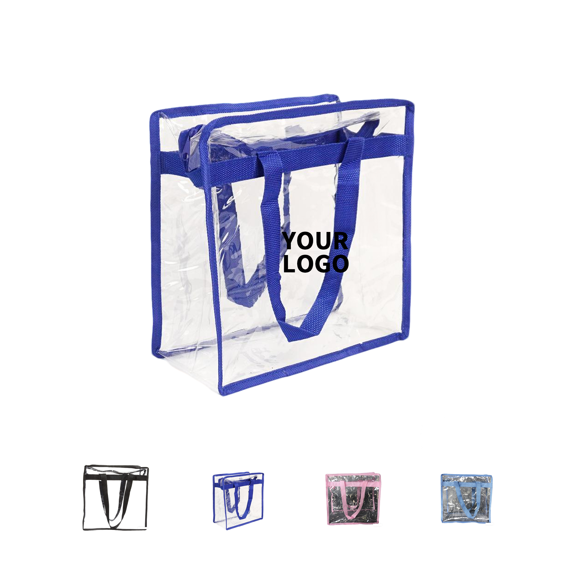 PVC Clear Tote With Zipper Closure 6
