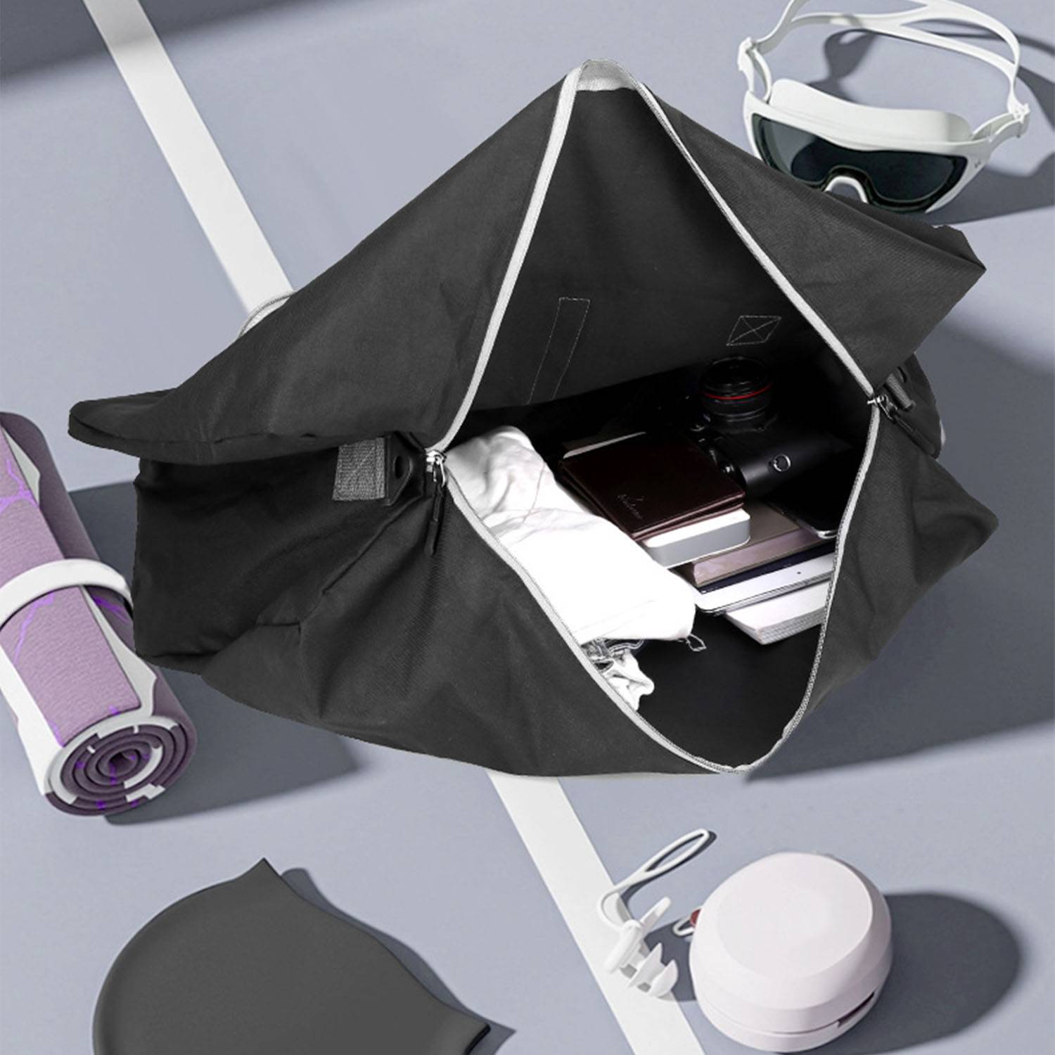 Portable foldable luggage bag 4