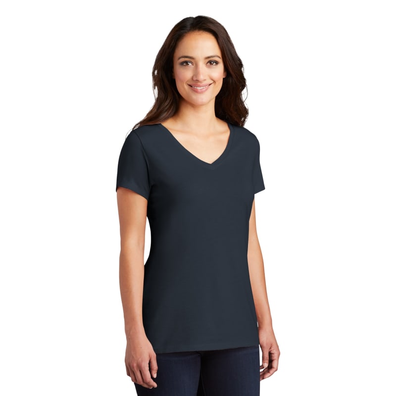 District Women's Perfect Tri V-Neck Tee. 32