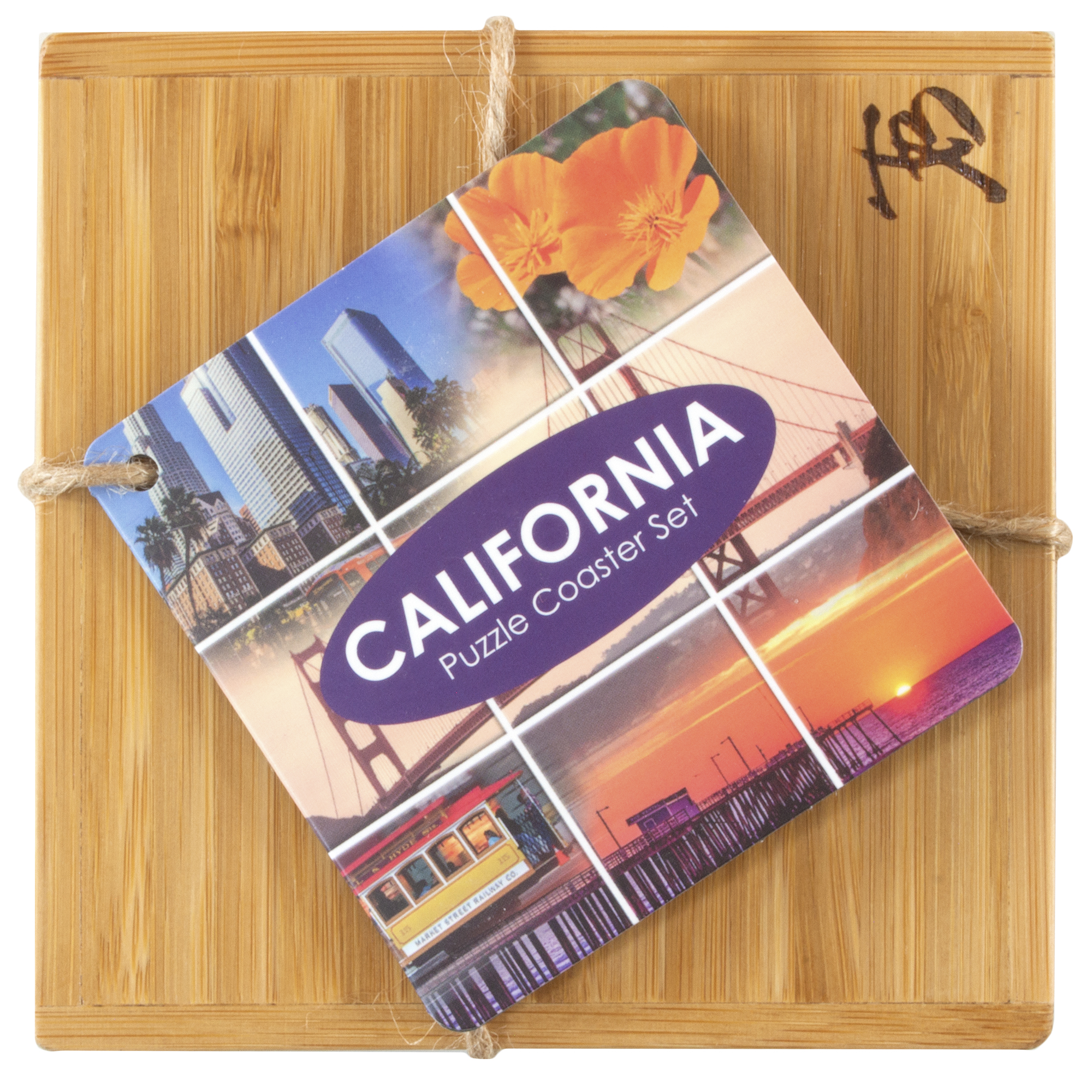 California Puzzle Coaster Set 6