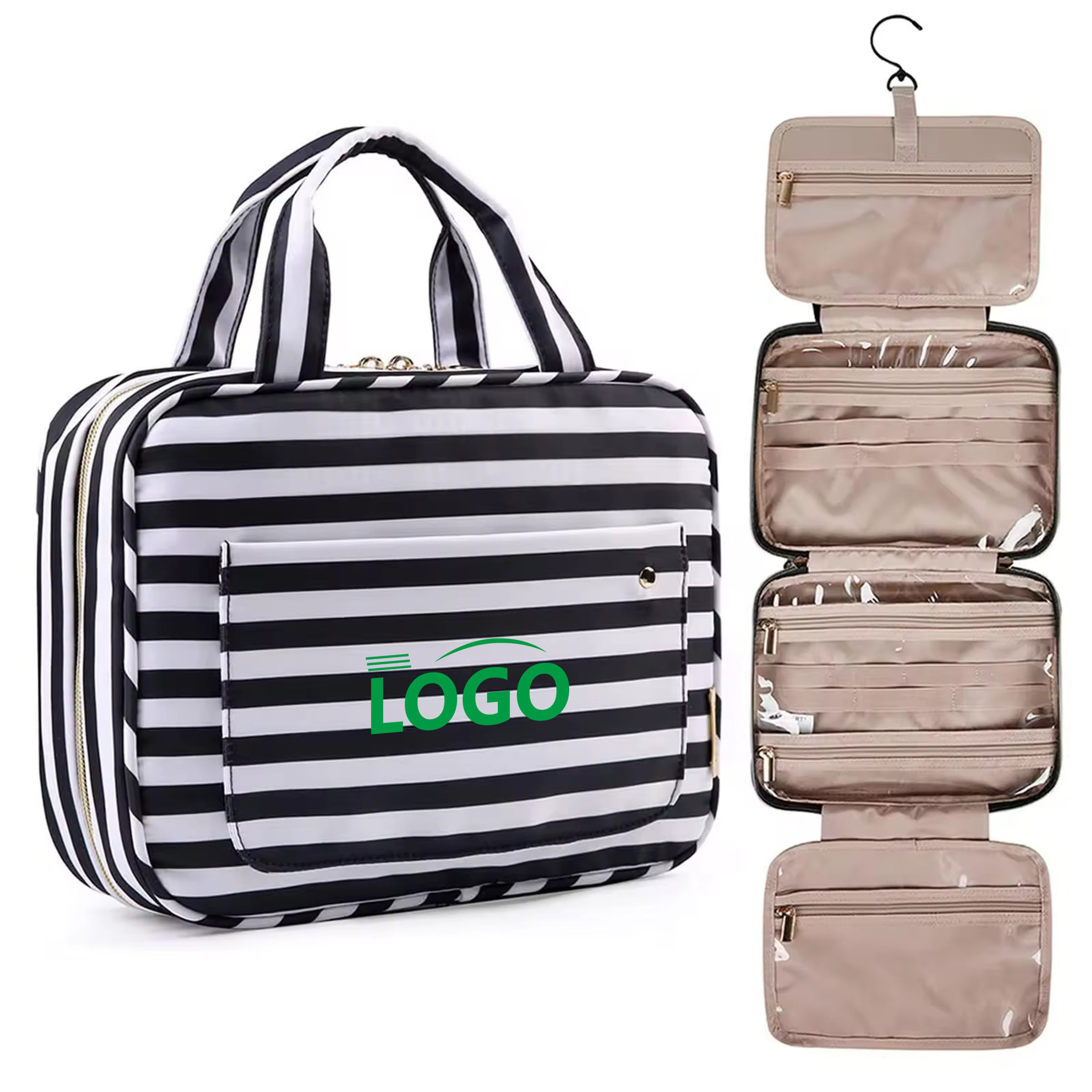 Waterproof Hanging Toiletry Bag with Multiple Compartments 4