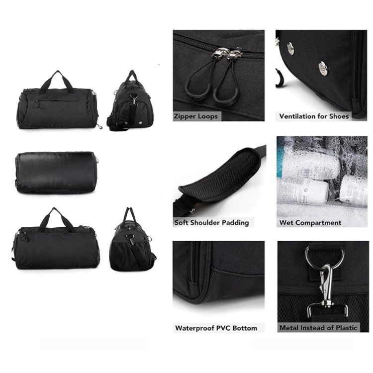 Gym Bag with Shoes Compartment 3